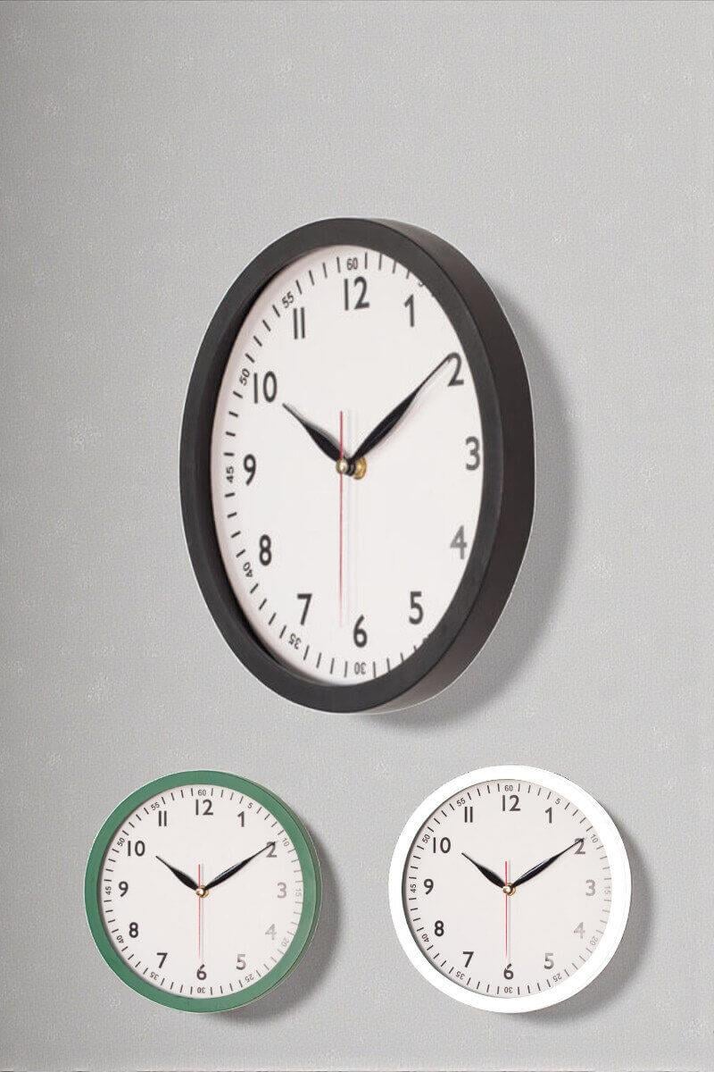 Promosyon Plastik Duvar Saati 25cm 30235-TU