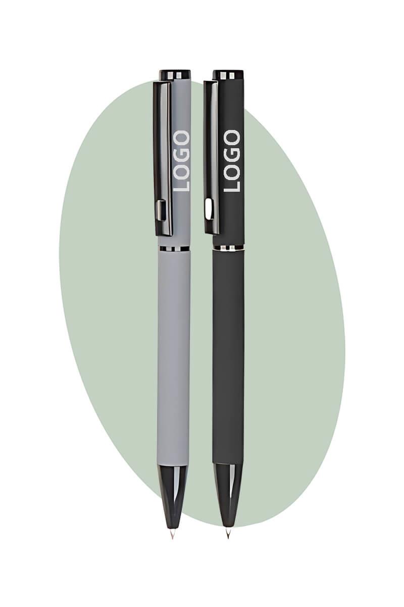 Promosyon Şık Firma Logolu Metal Rubber Kalem 6221-Pİ