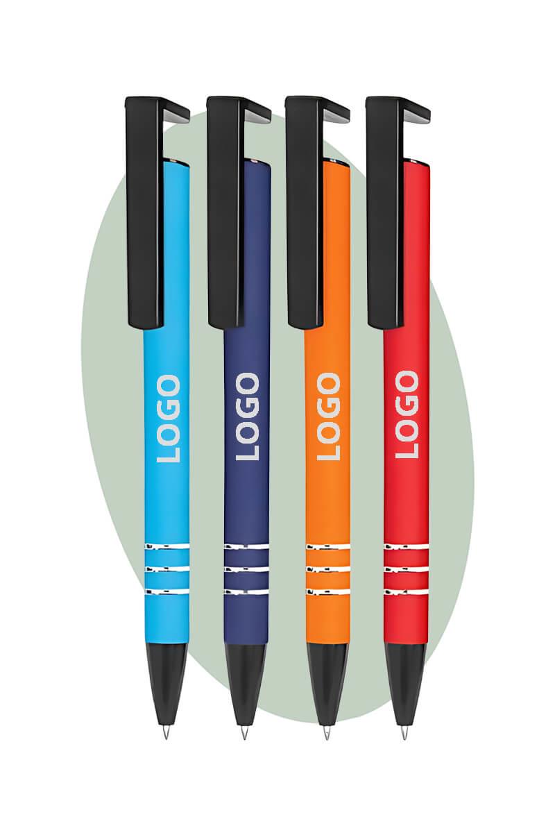 Promosyon Telefon Tutuculu Metal Tükenmez Kalem 8441-Pİ