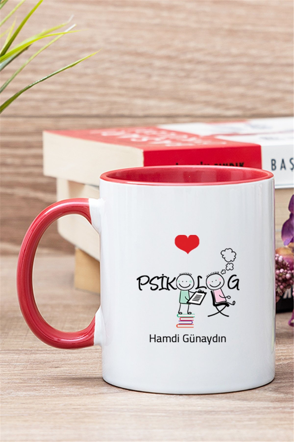 Psikolog İçi Renkli Kupa Bardak