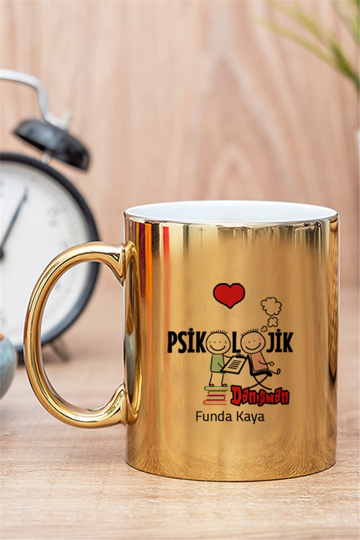 Psikolojik Danışman Gold - Silver Kupa Bardak