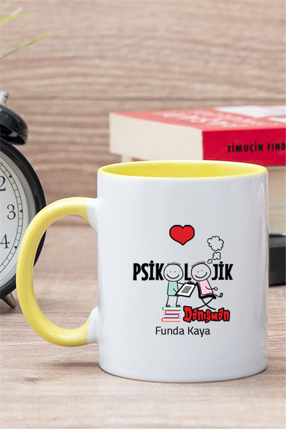 Psikolojik Danışman İçi Renkli Kupa Bardak