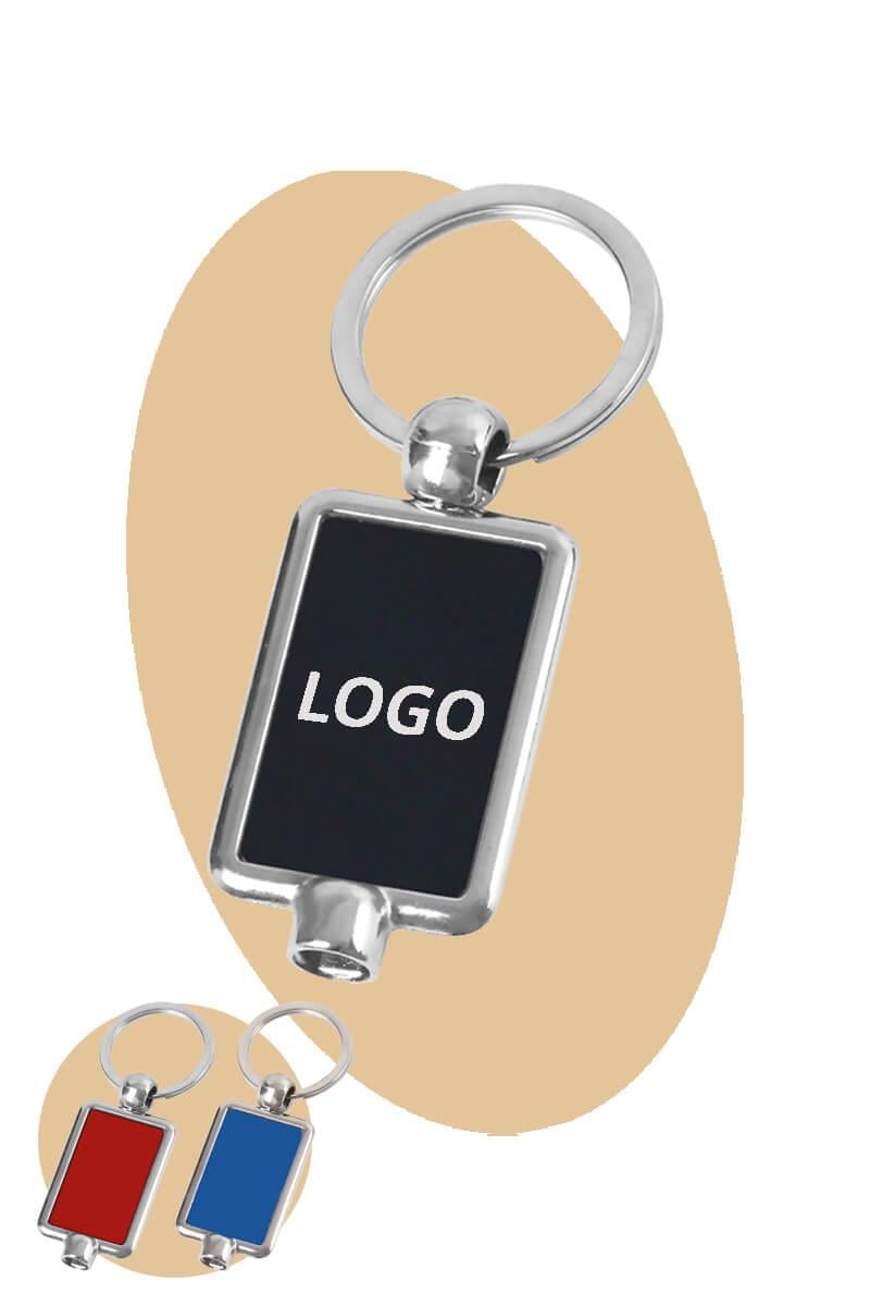 Purjörlü Dikdörtgen Metal Anahtarlık 0603-PETK