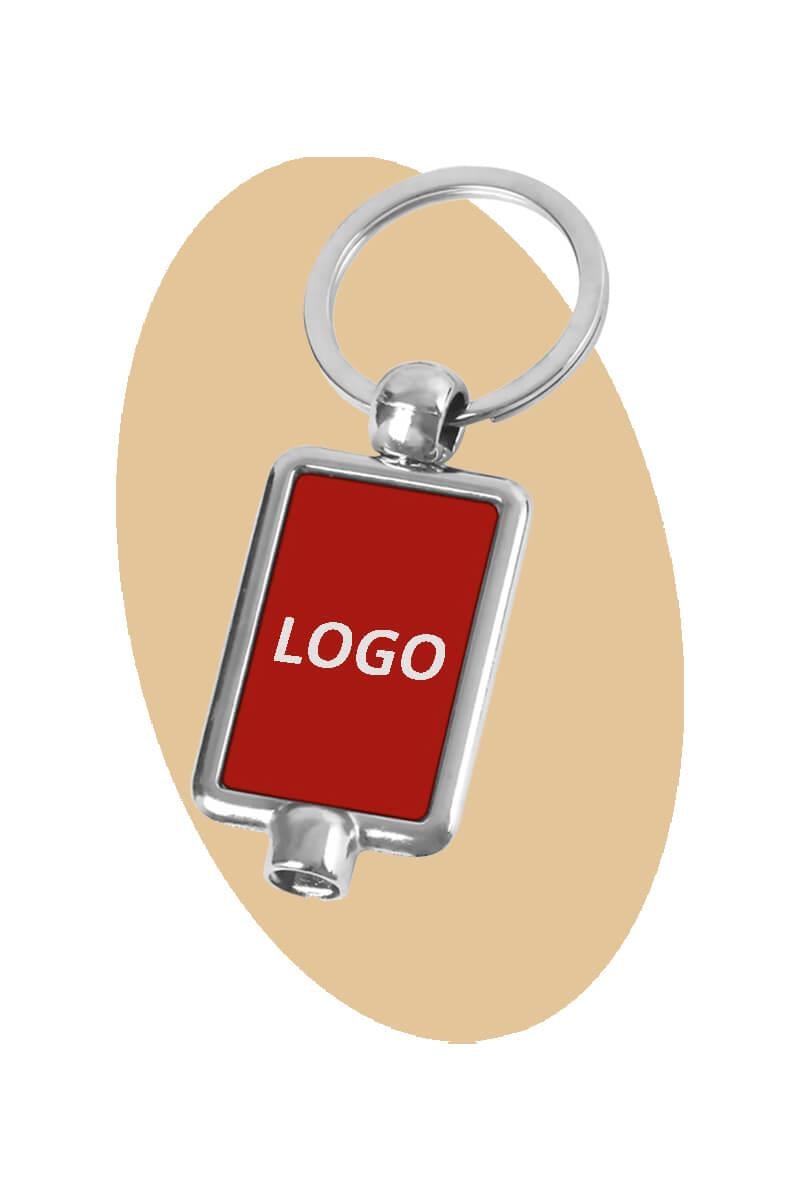 Purjörlü Dikdörtgen Metal Anahtarlık 0603-PETK