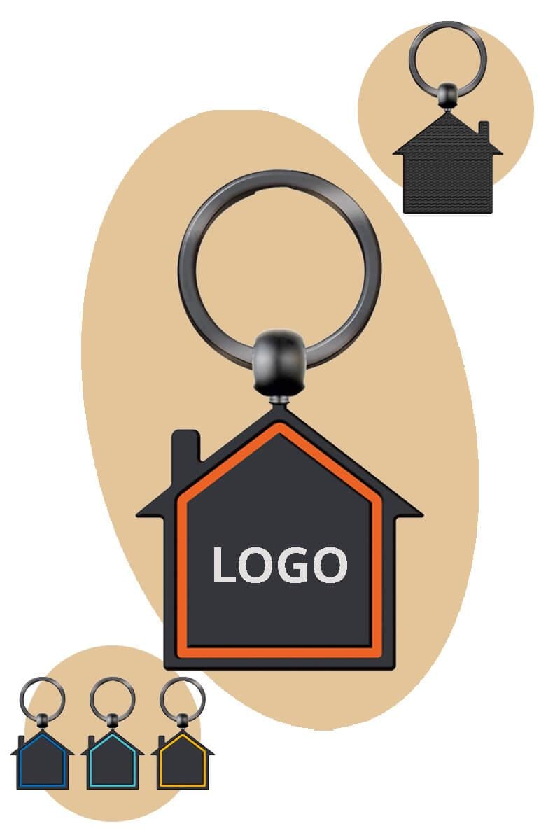 Renkli Ev Tasarım Metal Anahtarlık 5365-PETK