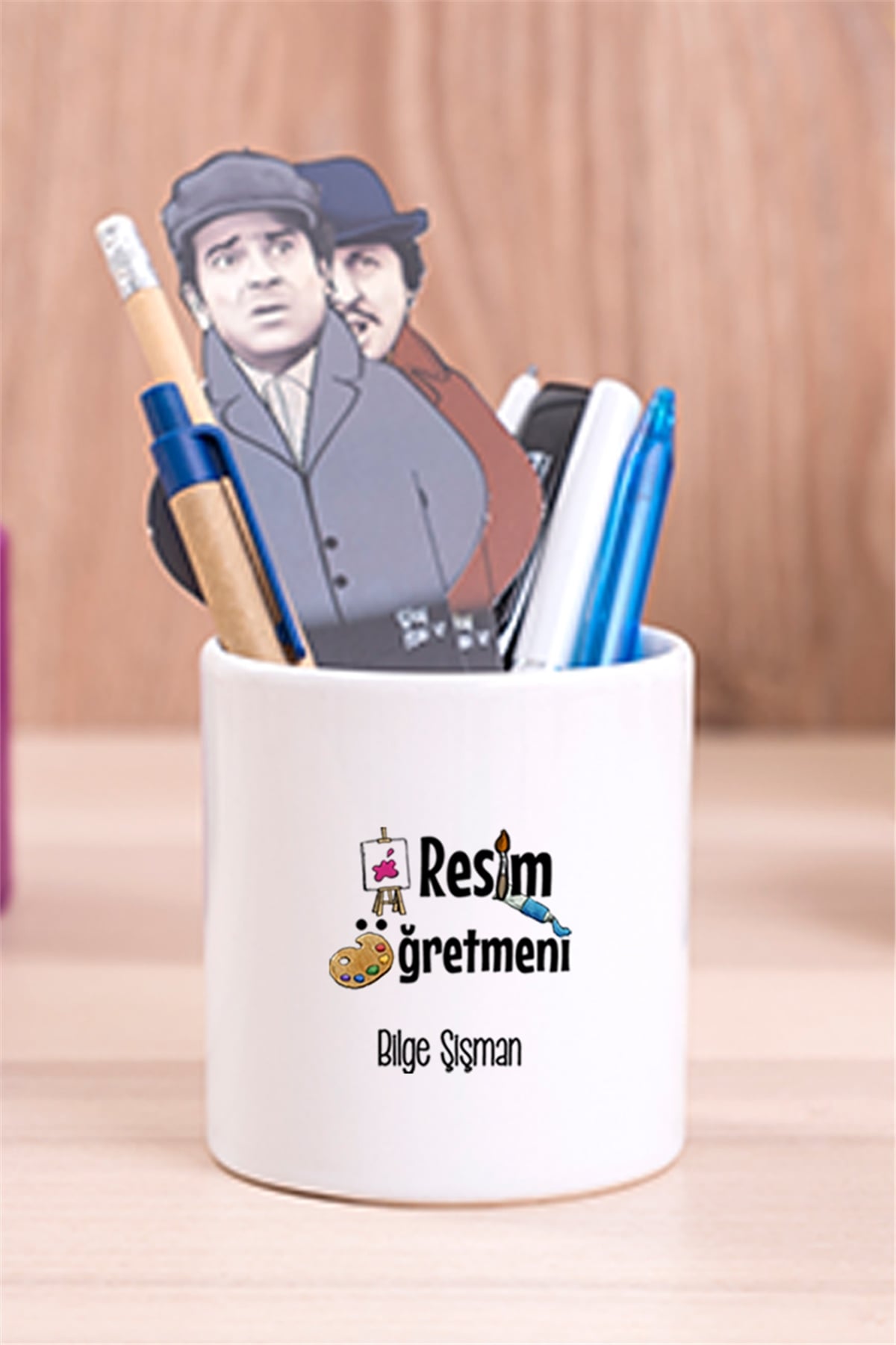 Resim Öğretmeni Seramik Kalemlik