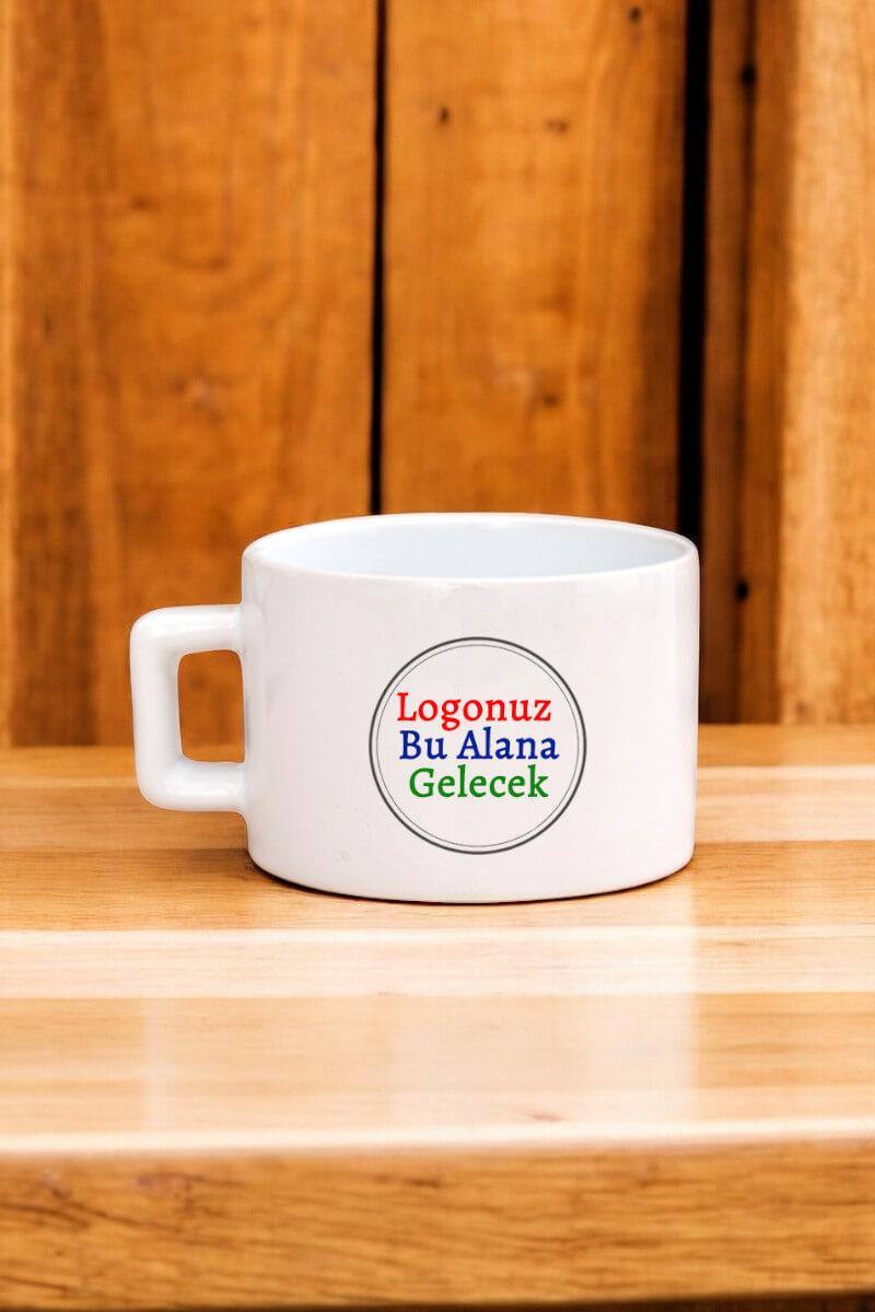 Seramik Logo Baskılı Promosyon Çay ve Kahve Fincanı