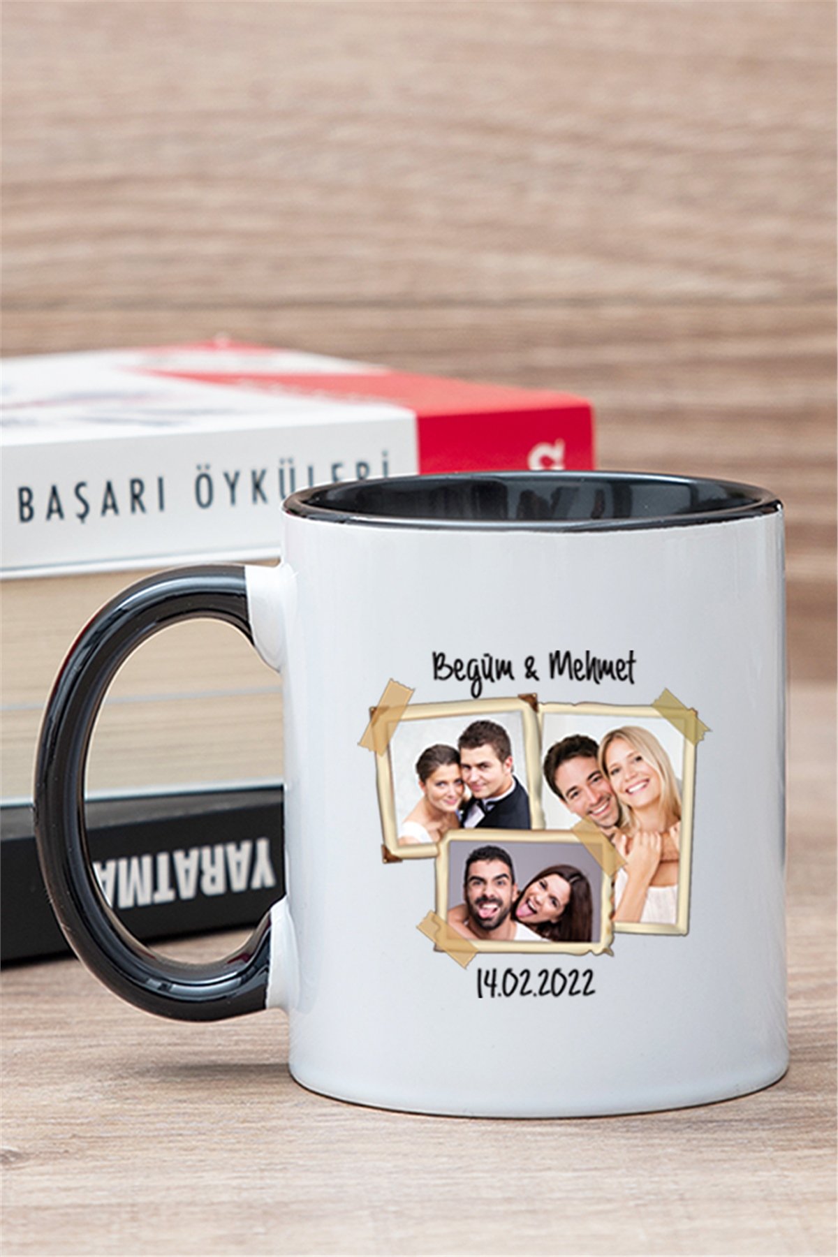 Sevgililer Gününe Özel İçi Renkli Kupa Bardak