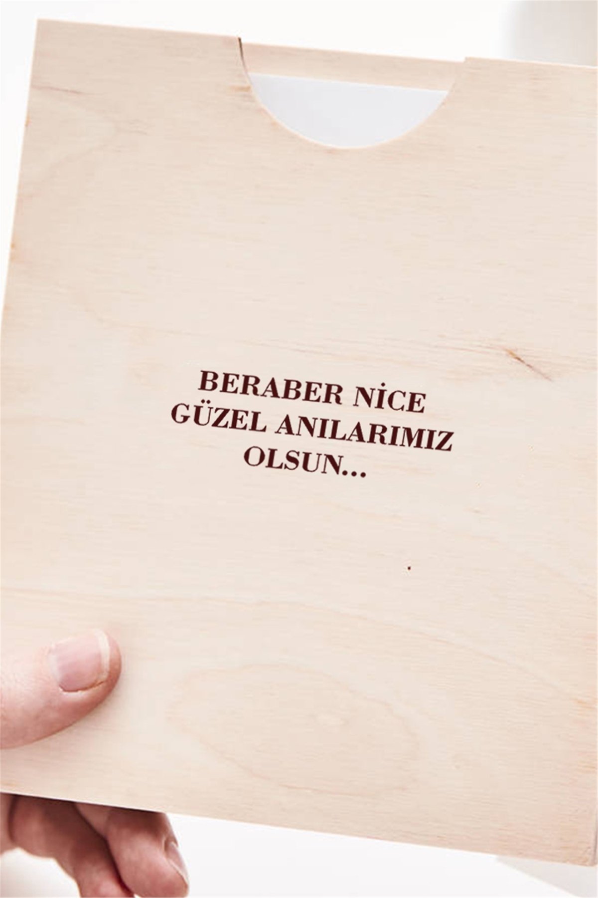 Sevgiliye Hediye Fotoğraflı Ahşap Albüm