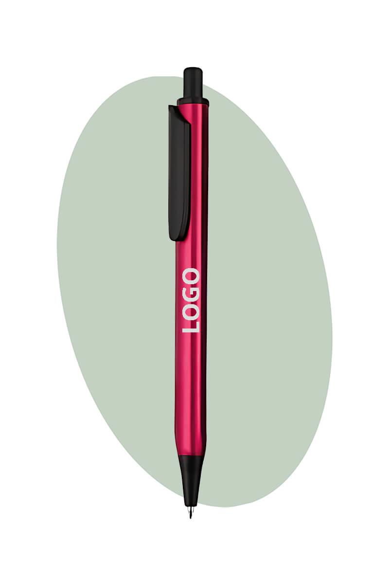 Şirket Logolu Üçgen Gövde Promosyon Metal Tükenmez Kalem 5121-Pİ