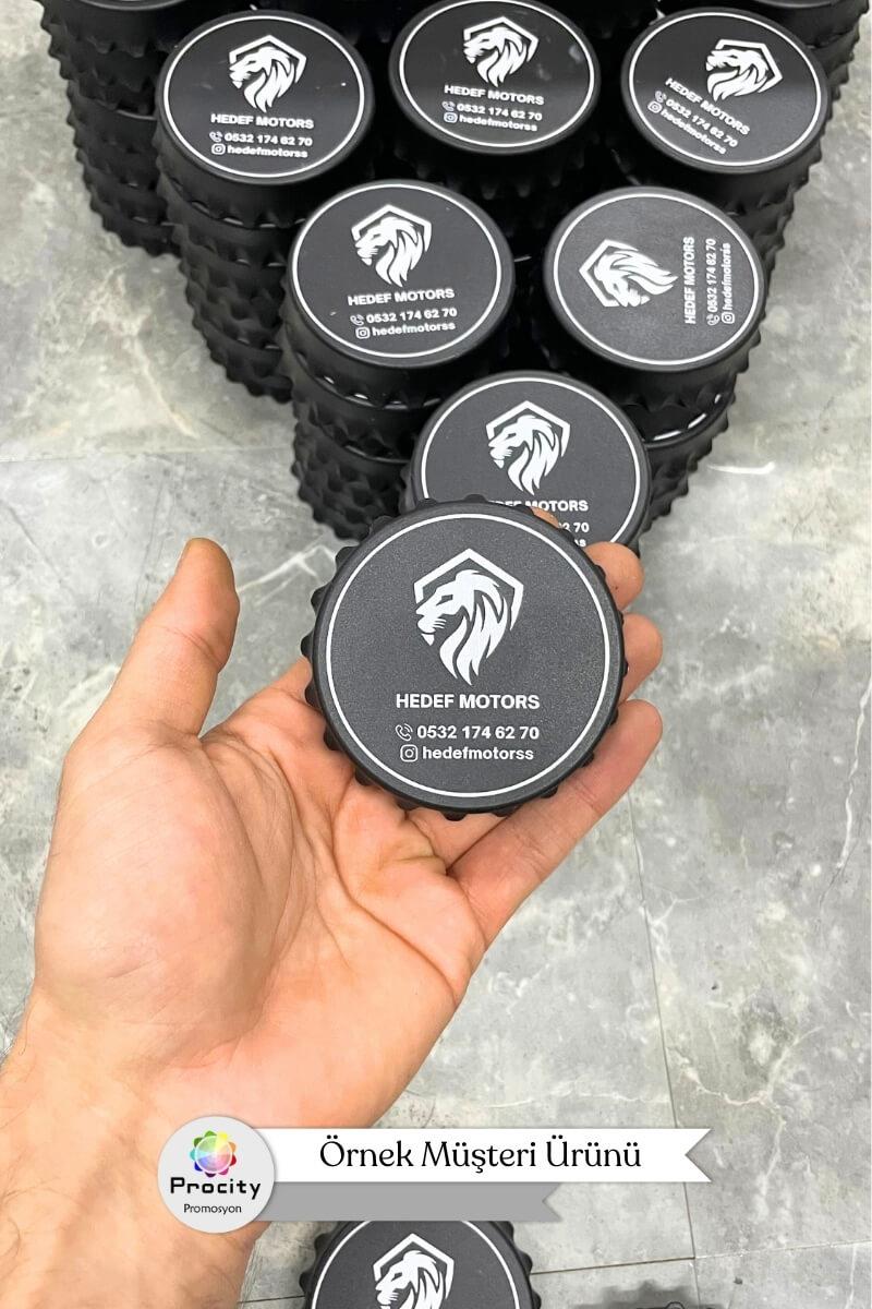 Siyah Kapak Şeklinde Promosyon Açacak Magnet