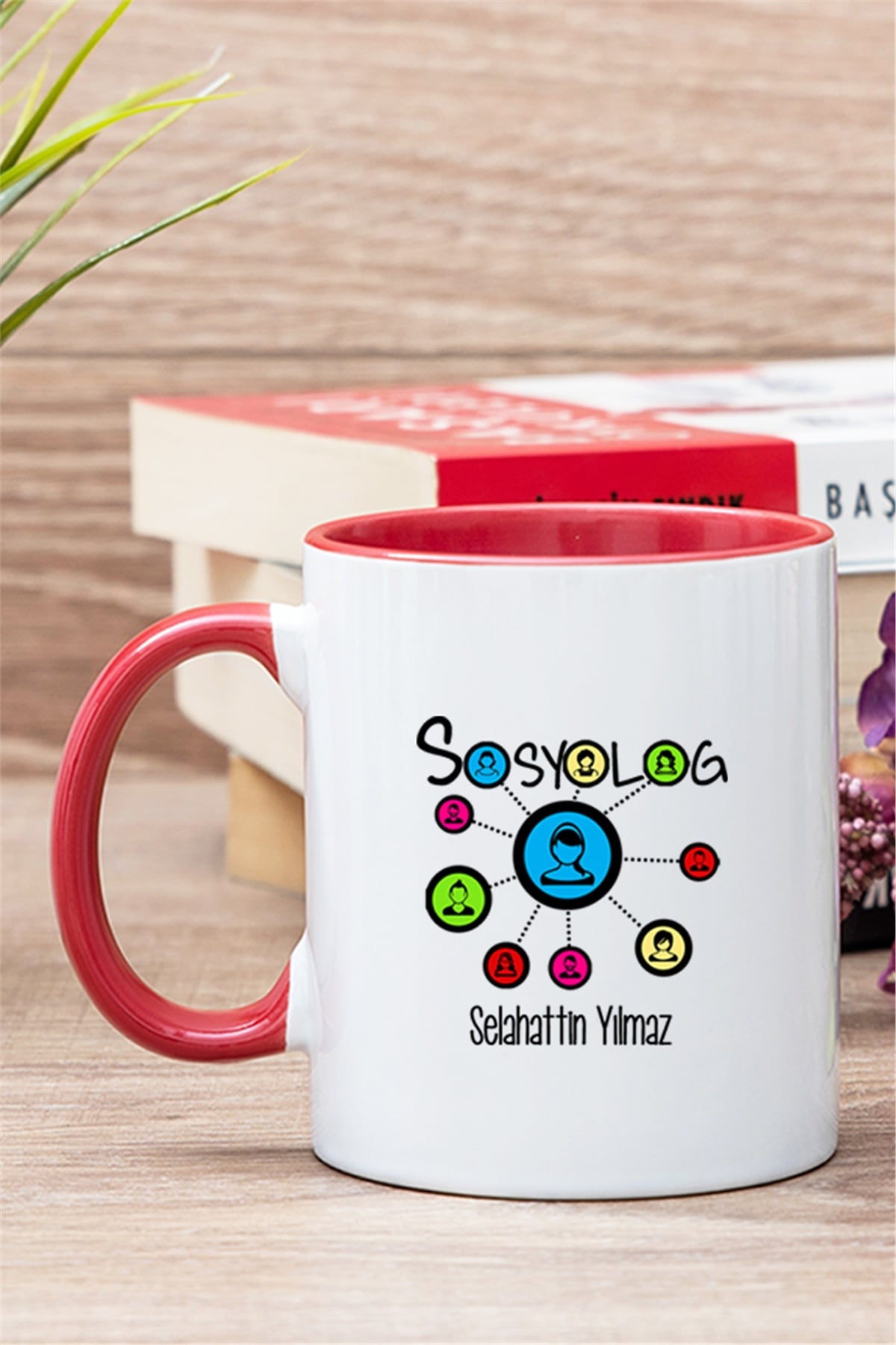 Sosyolog İçi Renkli Kupa Bardak