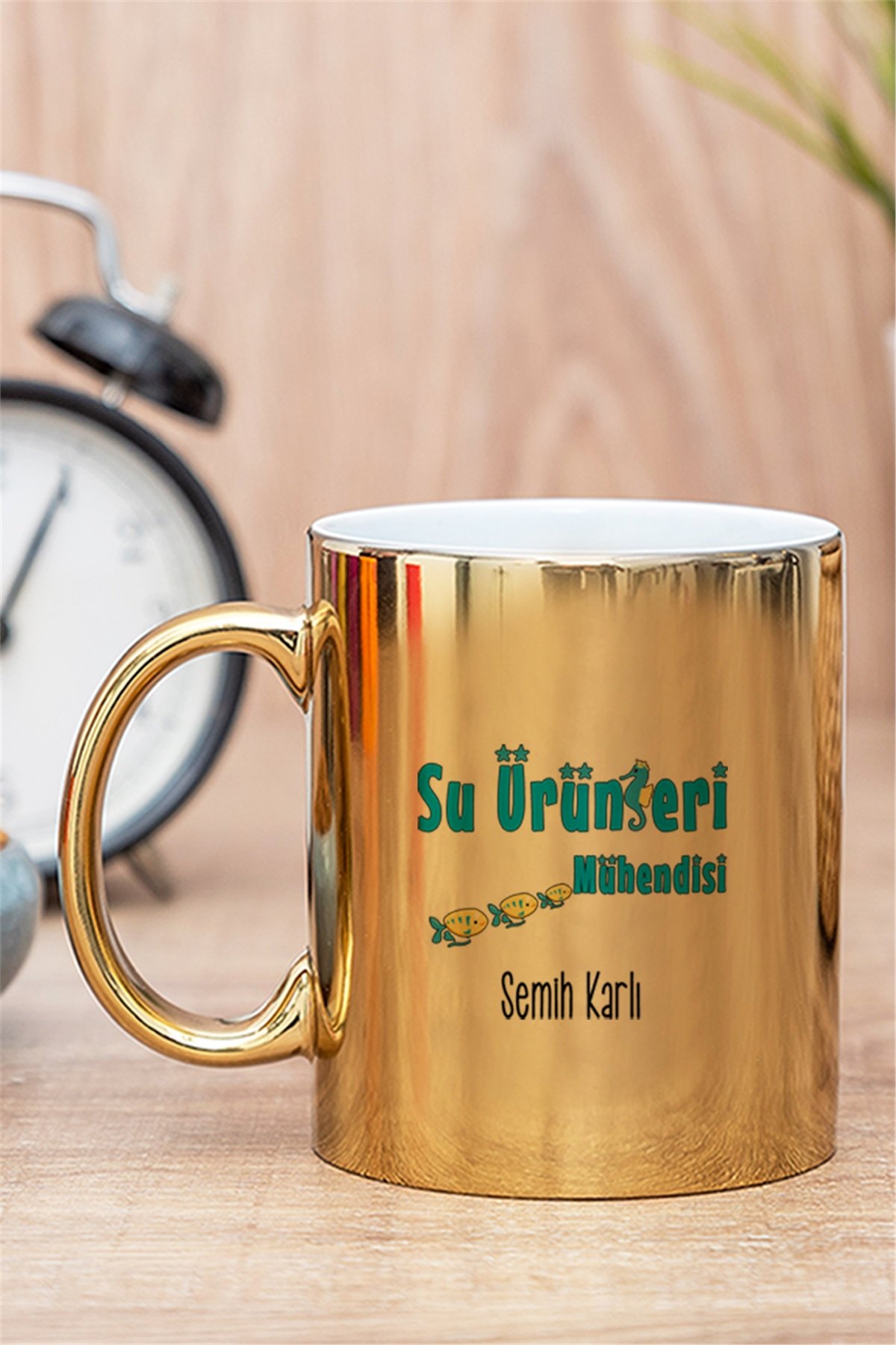 Su Ürünleri Mühendisi Gold - Silver Kupa Bardak
