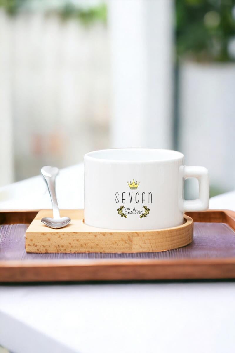 Sultan Tasarım Ahşap Altlıklı Fincan
