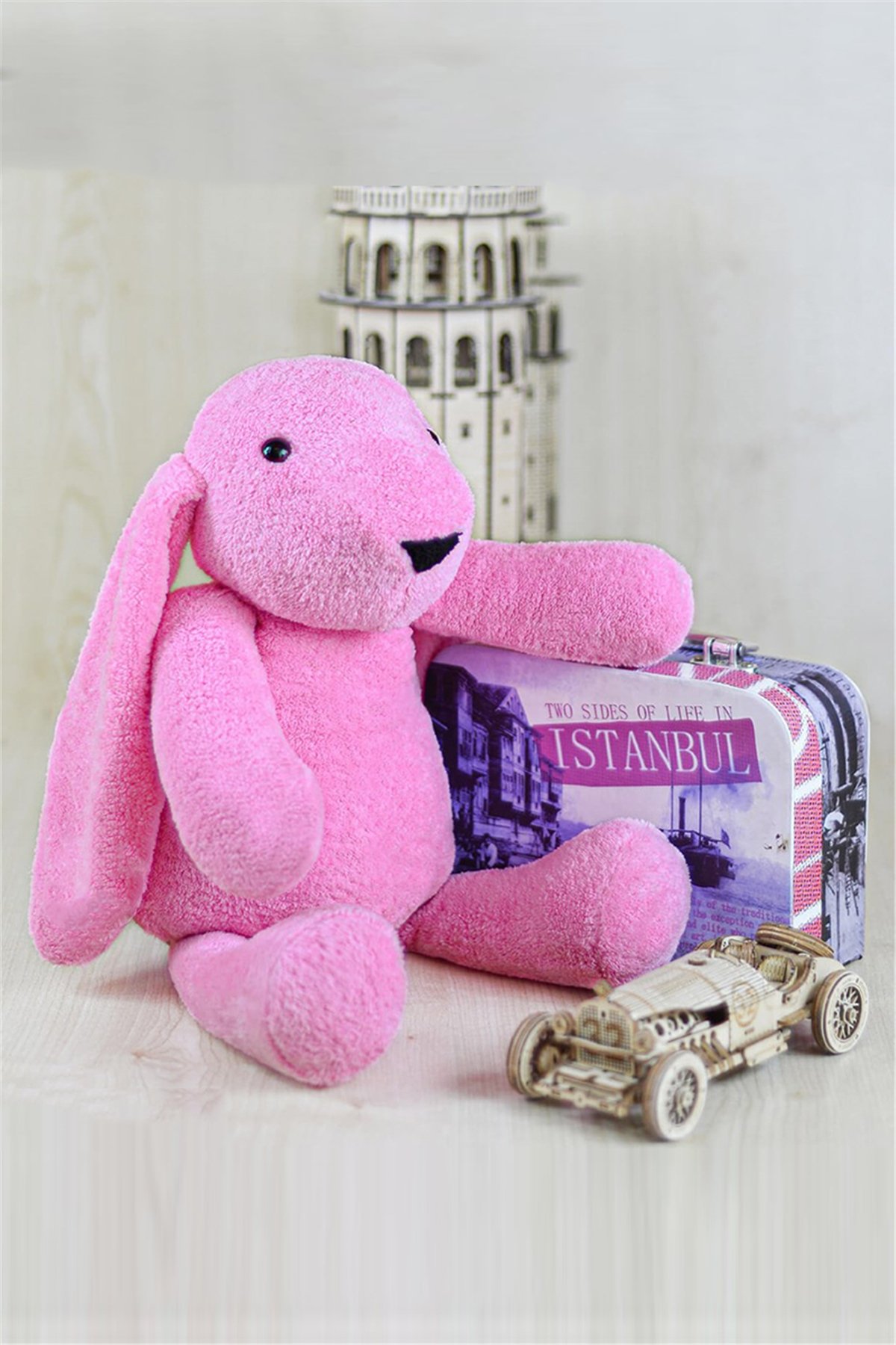 Uyku Arkadaşı 50 cm Pembe Peluş Tavşan