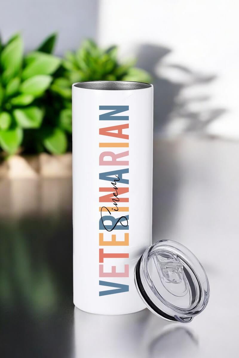 Veteriner Hekimine Hediye İsme Özel Çelik Termos Bardak