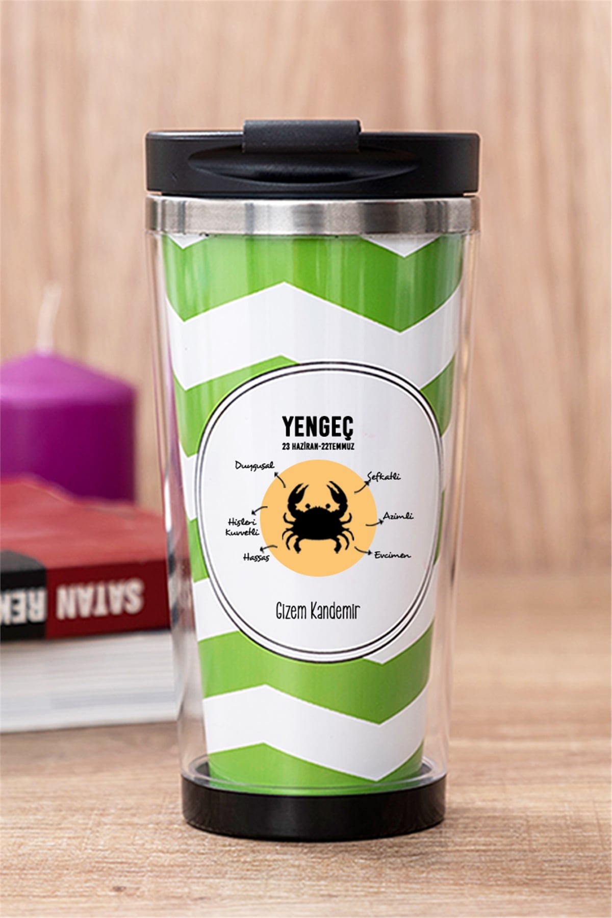 Yengeç Burcuna Hediye  Termos Bardak