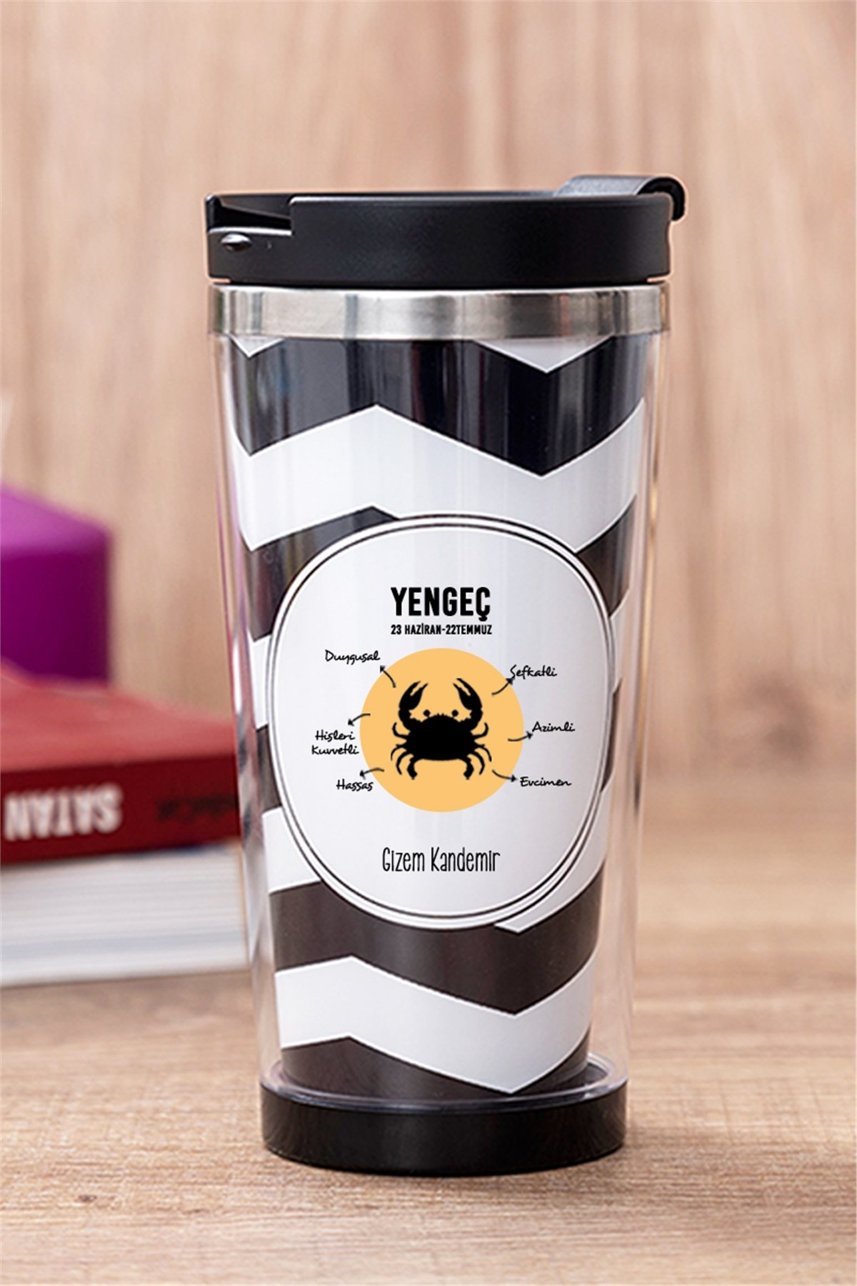 Yengeç Burcuna Hediye  Termos Bardak