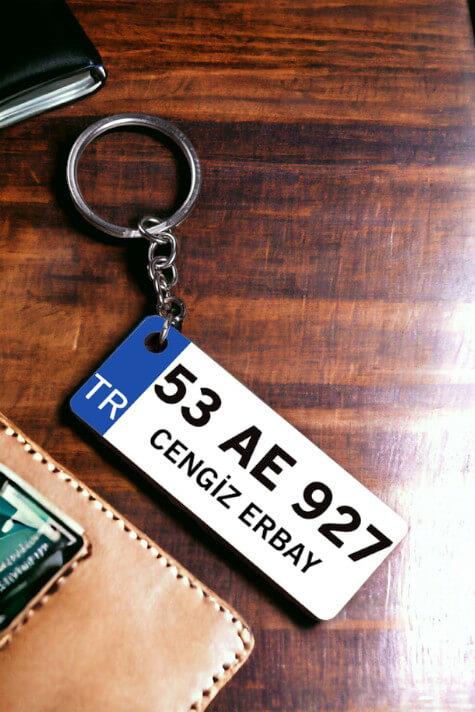 Yeni Araç Hediyesi Plaka Anahtarlık