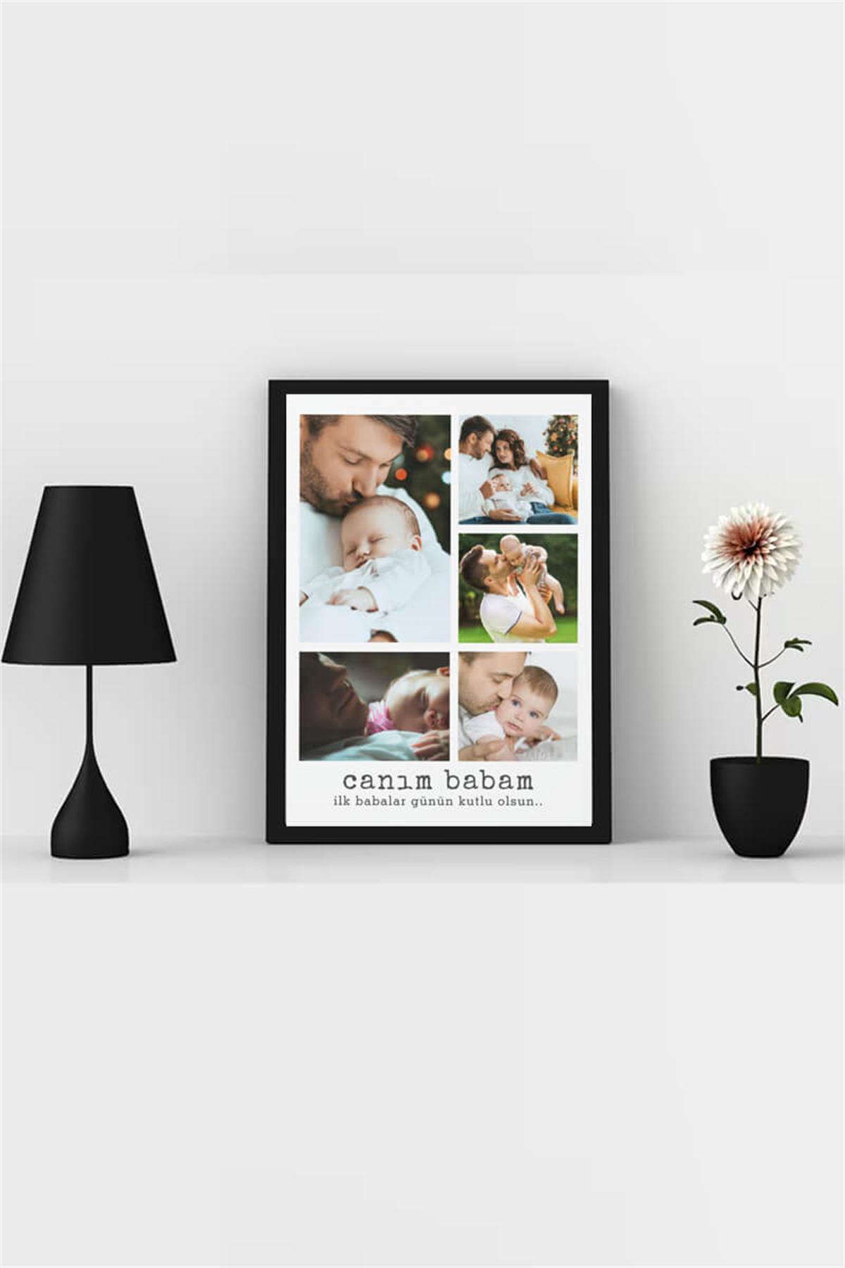Yeni Babaya İlk Babalar Günü Hediyesi Dikdörtgen Çerçeve