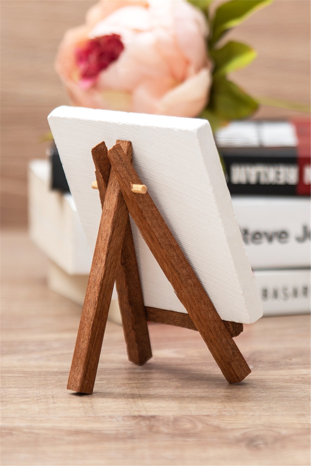 Yeni Yıla Özel Anneye Hediye Karikatürlü Ahşap Şovaleli Taş Masa Dekoru