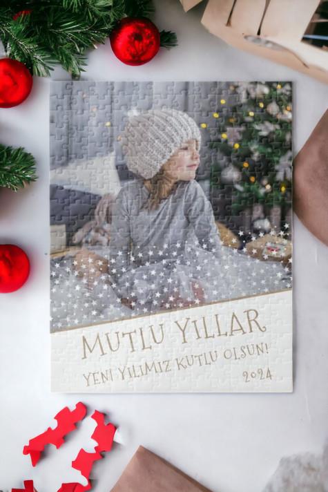 Yılbaşı Hediyesi Mutlu Yıllar Temalı Fotoğraflı Puzzle