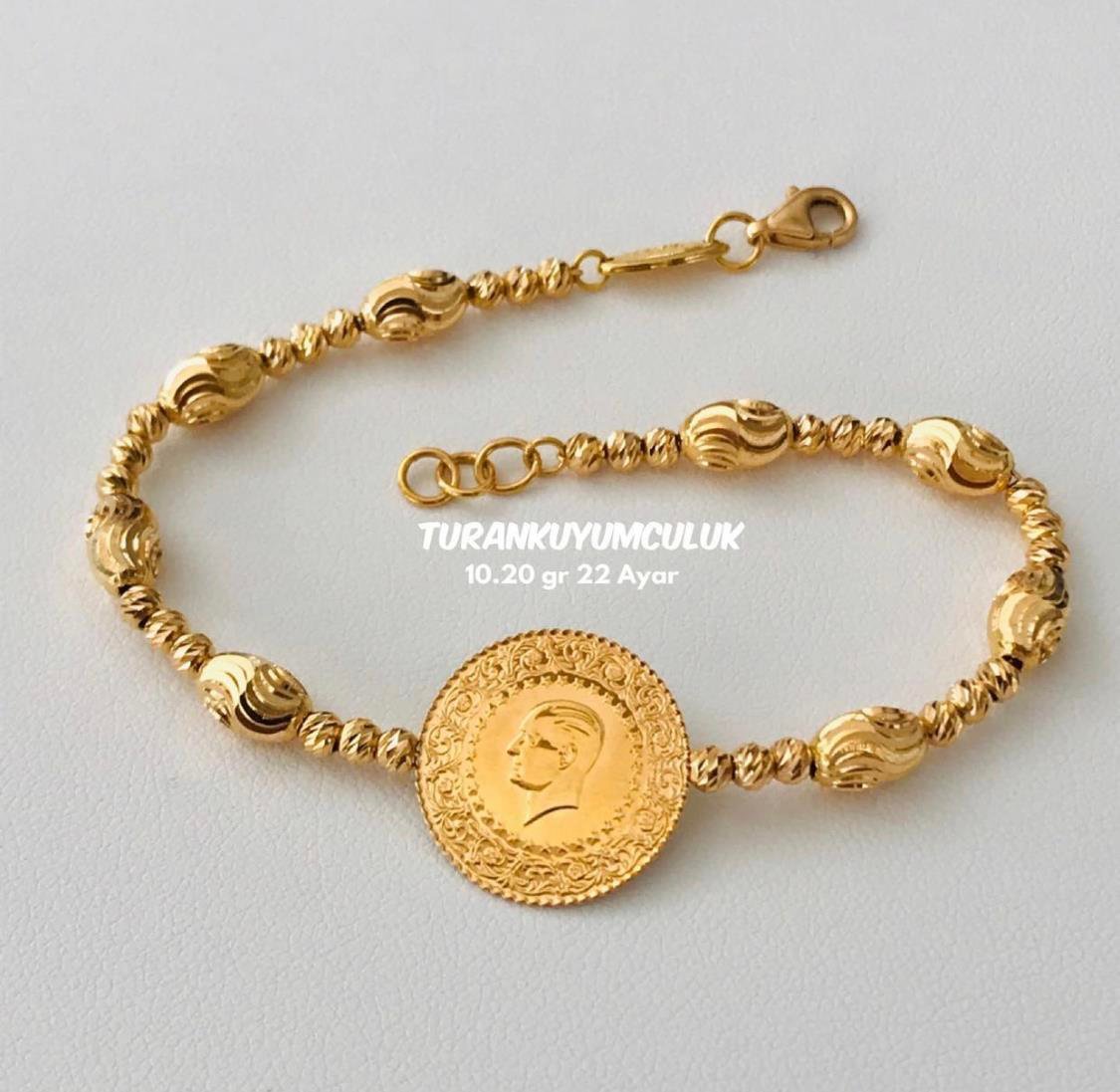 22 Ayar Bileklik10,20 Gr - 22 Ayar