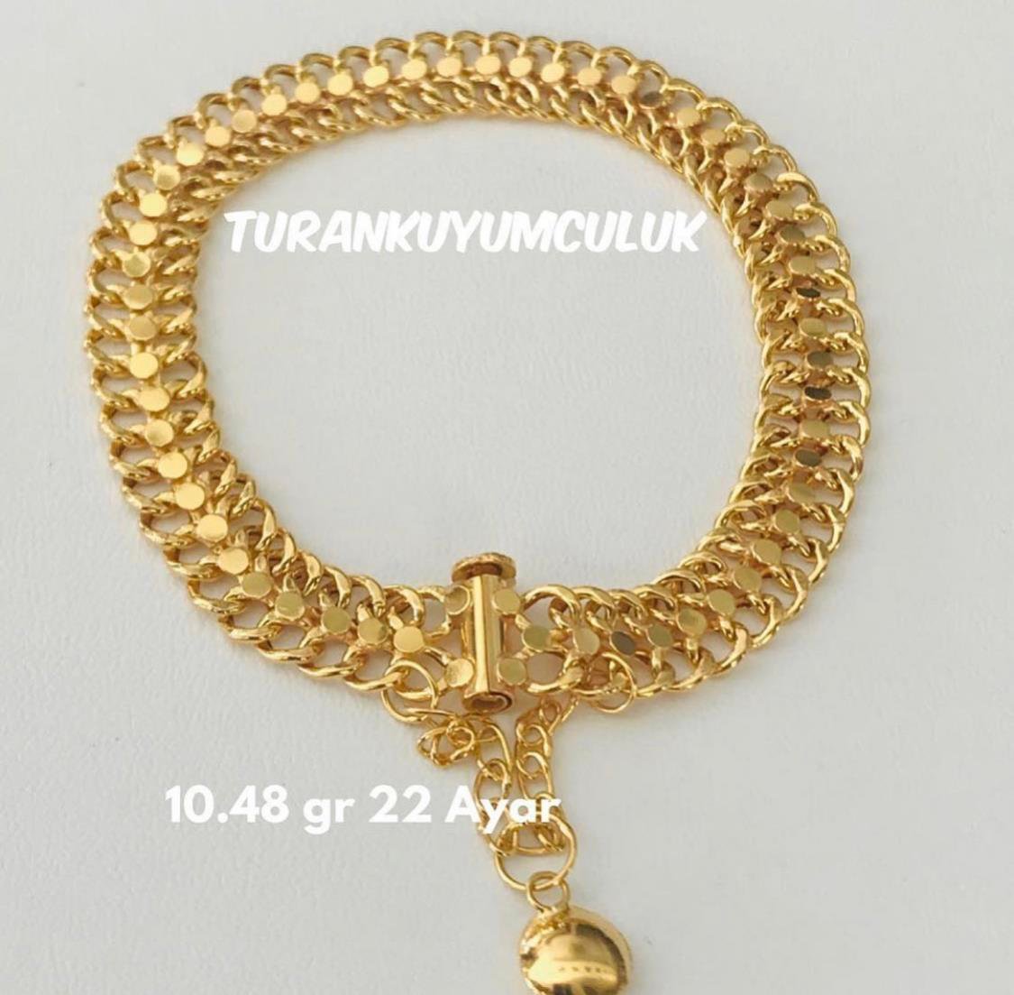 22 Ayar Bileklik10,48 Gr - 22 Ayar