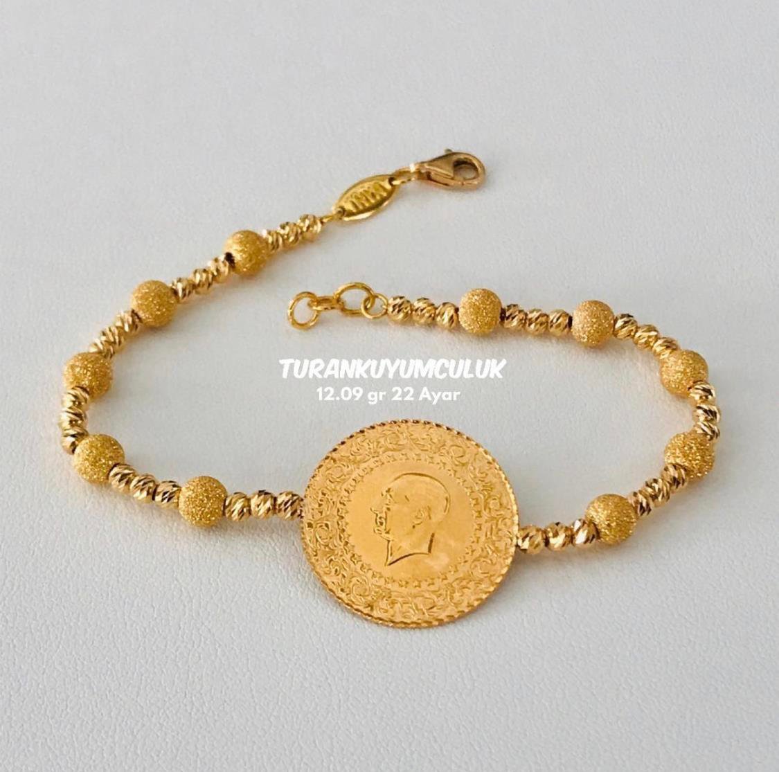 22 Ayar Bileklik12,09 Gr - 22 Ayar
