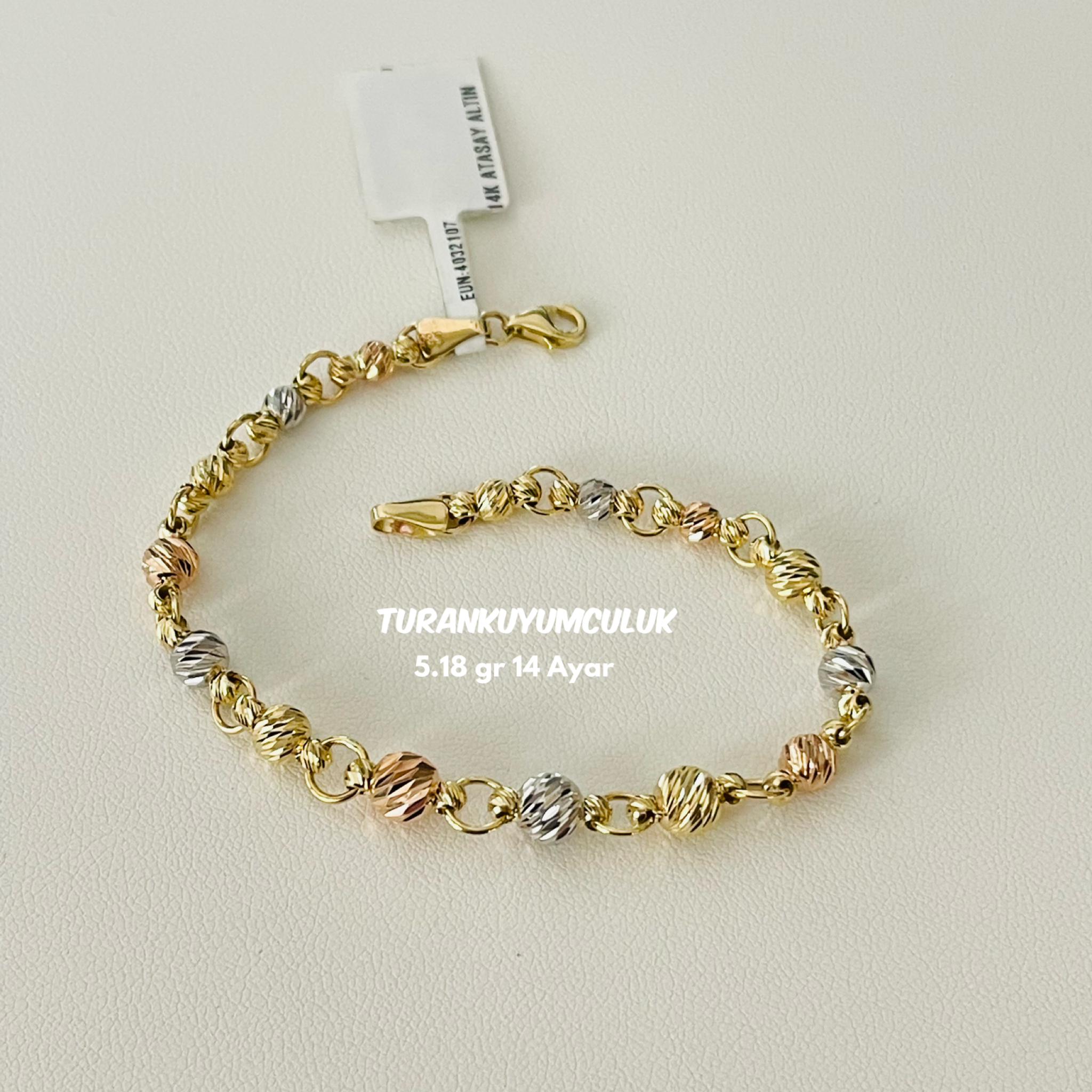 14 Ayar Bileklik5,18 Gr - 14 Ayar