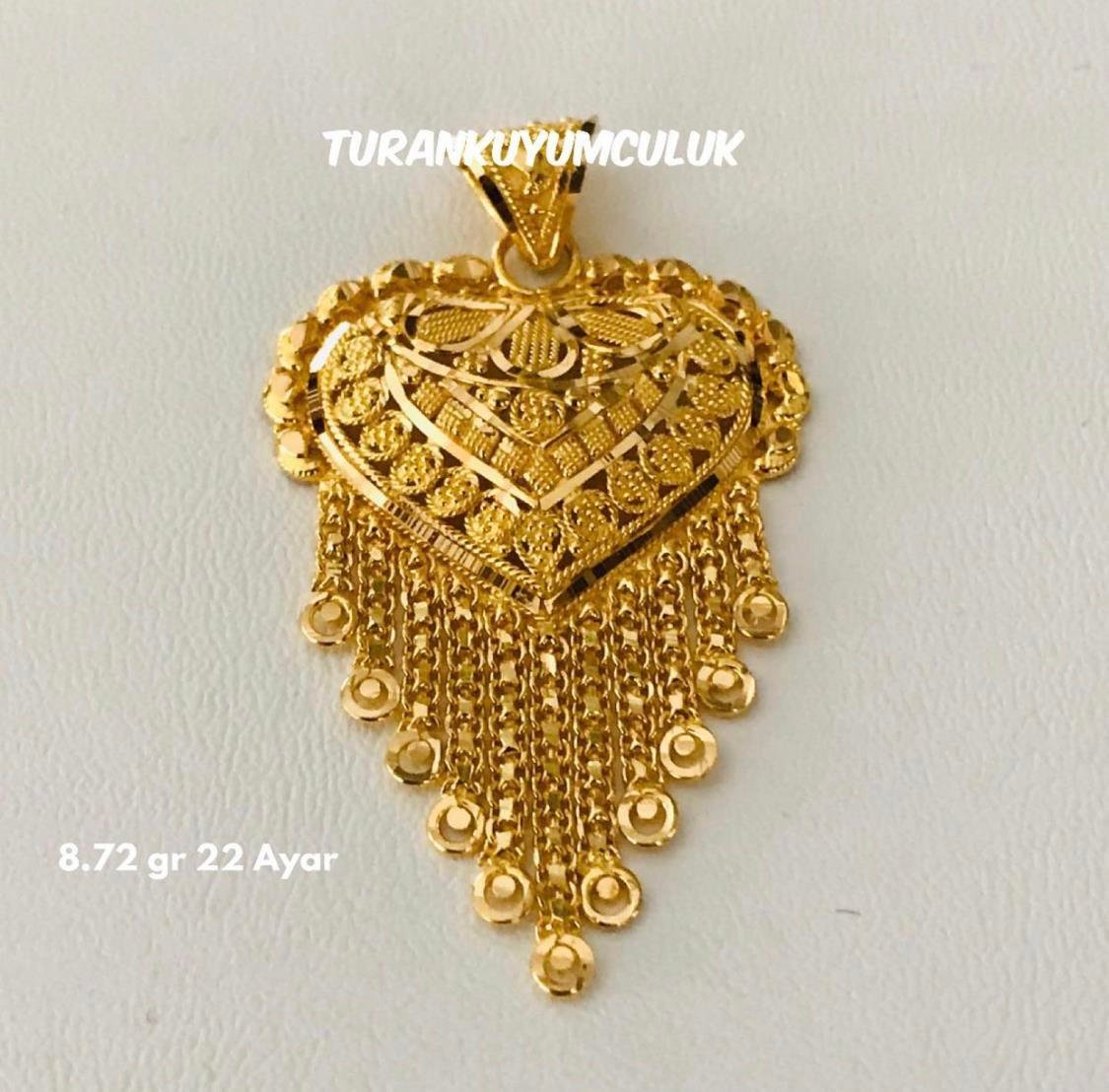 22 Ayar Kolye Ucu8,72 Gr - 22 Ayar