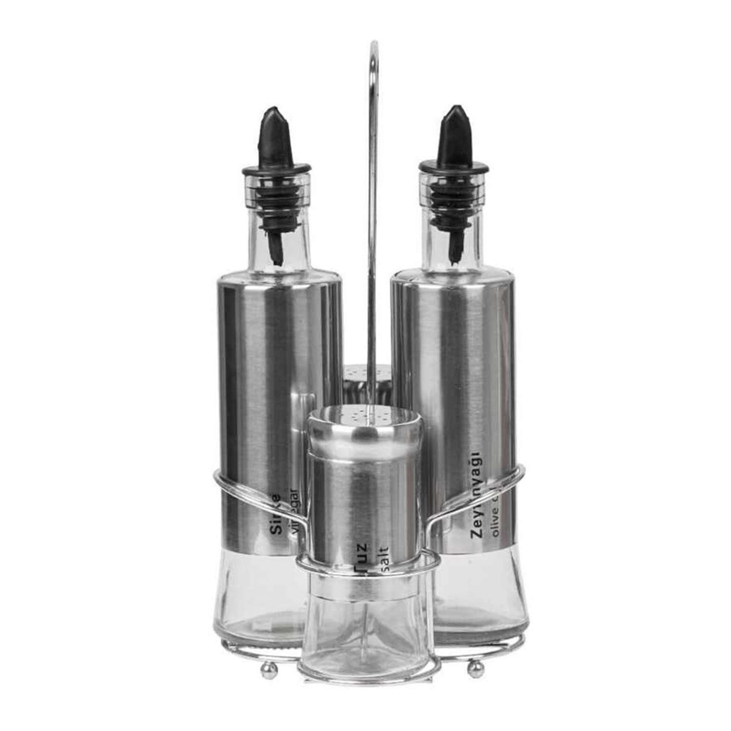  Leylak Yağlık Sirkelik Tuzluk, 4'Lü Set 300 ml, EPİNOX, Yağlık Sirkelik ve Sosluklar