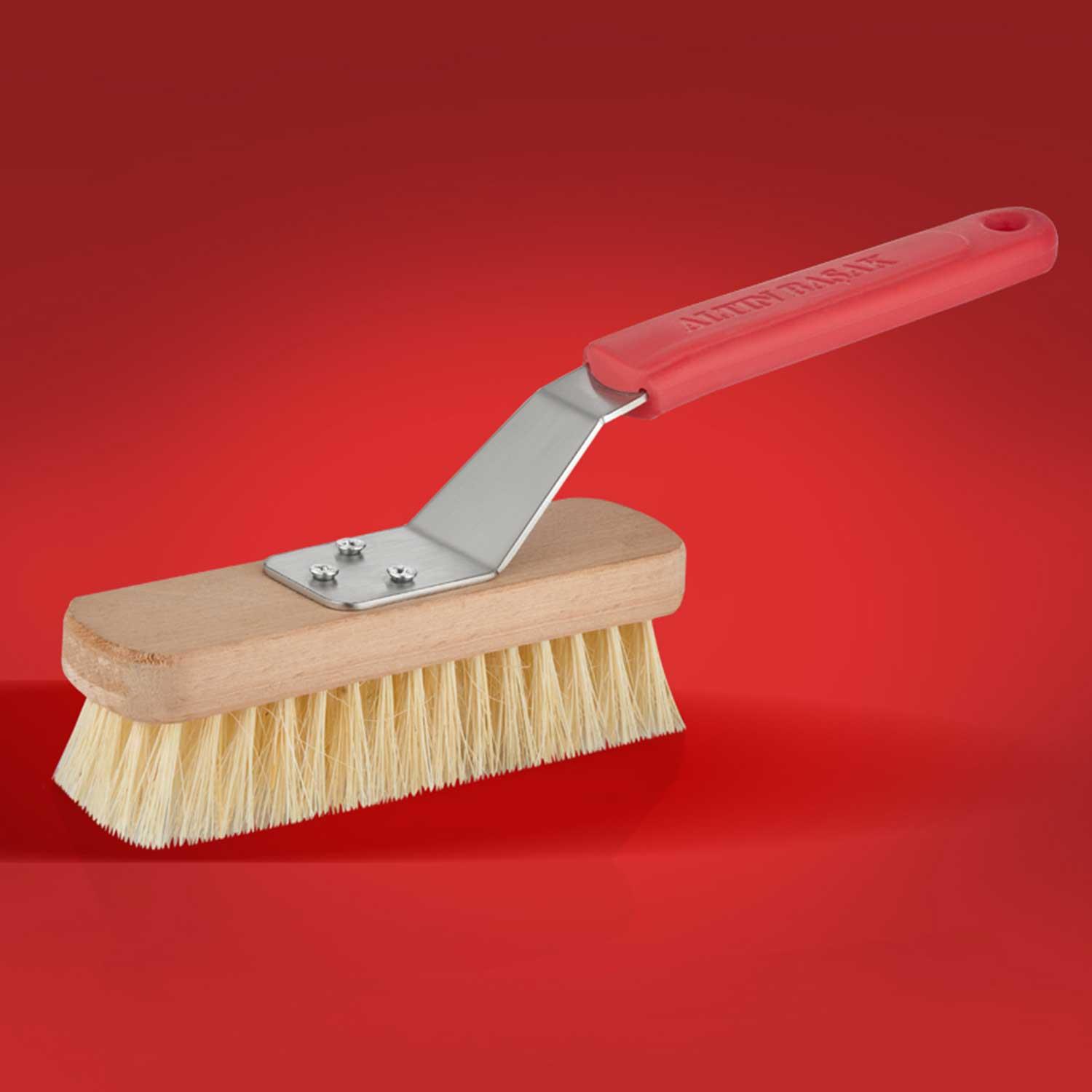 Abm Kısa Fırın Temizlik Fırçası, Doğal Tampic Kıl, Büyük 20x5,5 Cm, Altınbaşak, Fırın Temizlik Fırçaları