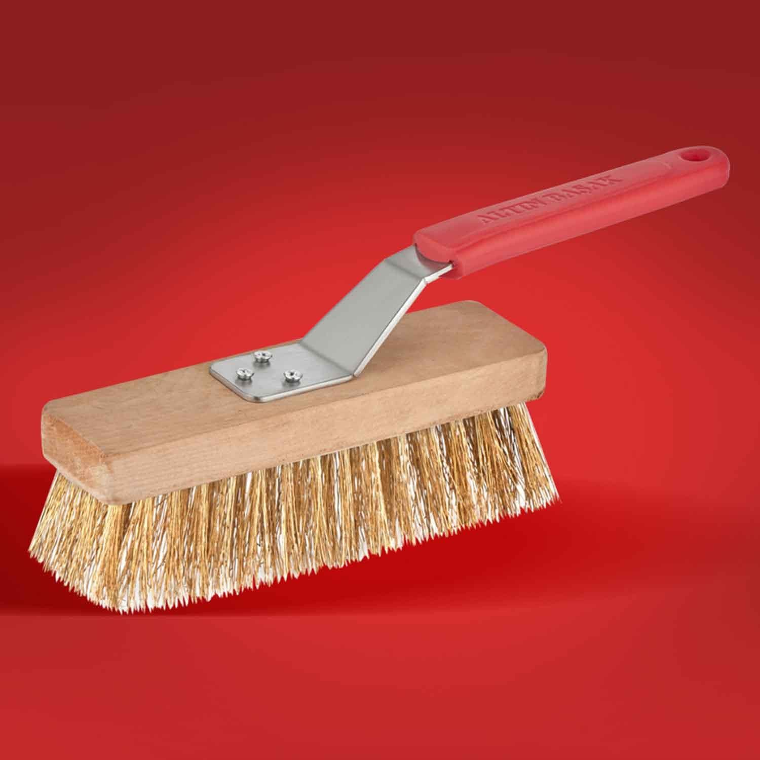 Abm Kısa Fırın Temizlik Fırçası, Pirinç Kıl, Büyük 20x5,5 Cm, Altınbaşak, Fırın Temizlik Fırçaları