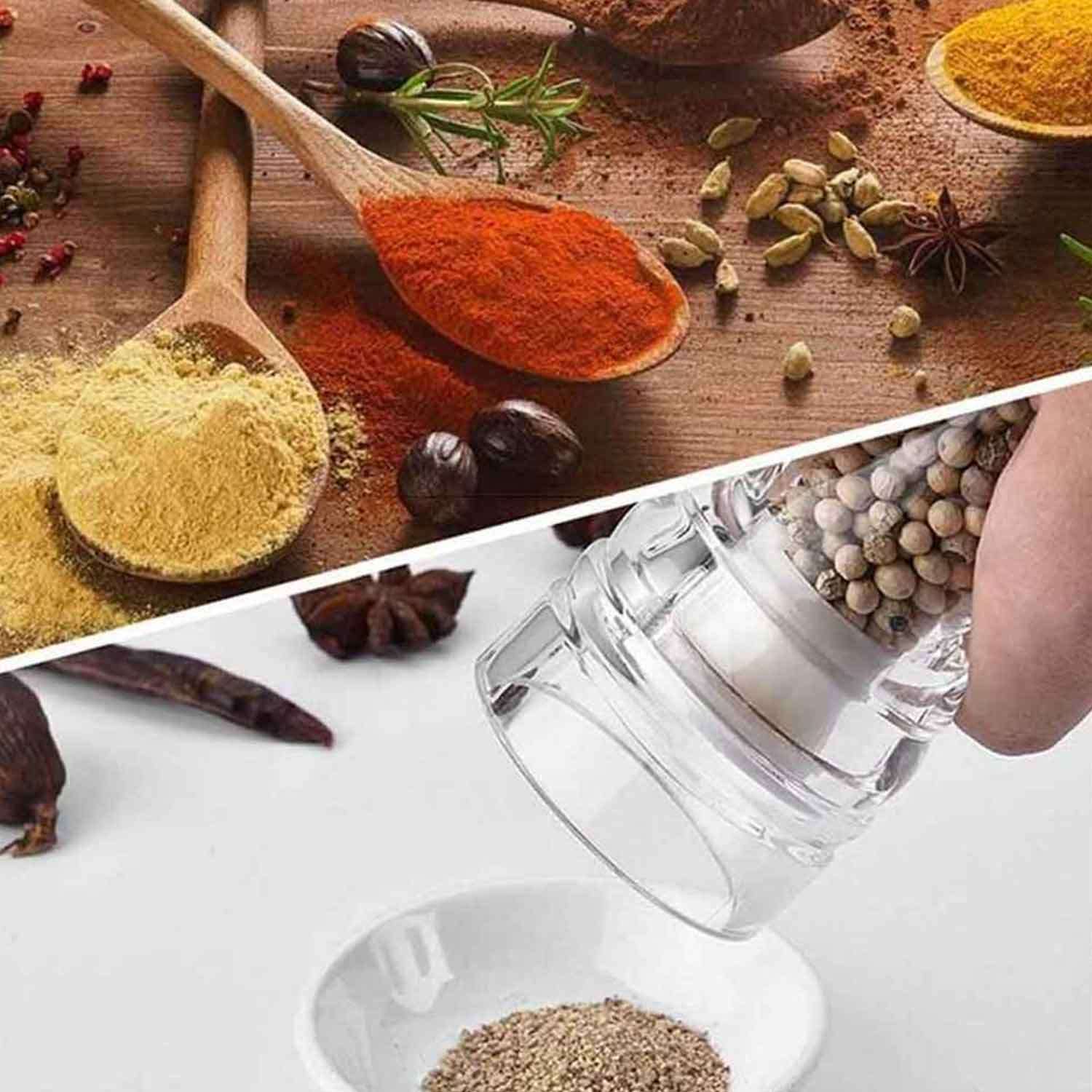 Akrilik Biber Değirmeni, Çelik Mekanizma, EPİNOX, Tuz ve Biber Değirmenleri