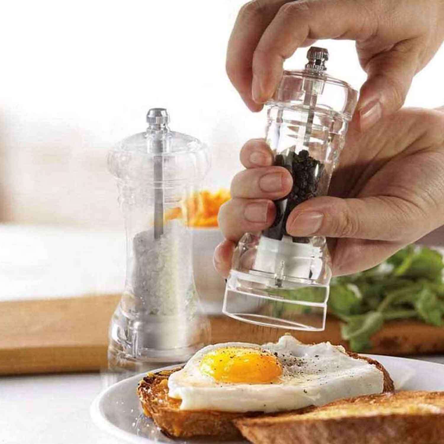 Akrilik Biber Değirmeni, Çelik Mekanizma, EPİNOX, Tuz ve Biber Değirmenleri