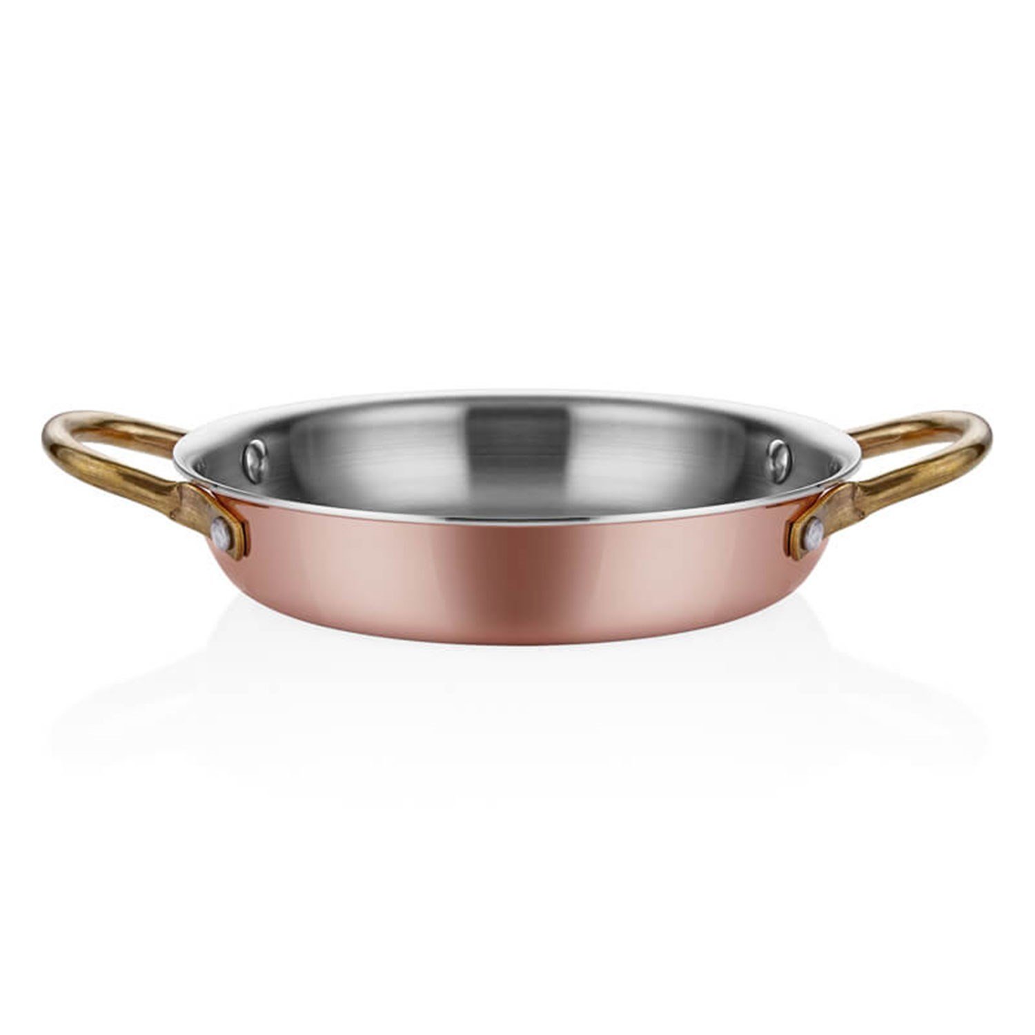 Altınbaşak Bakır Yumurta Sahanı+ Nihale, Multi Metal, 20 Cm