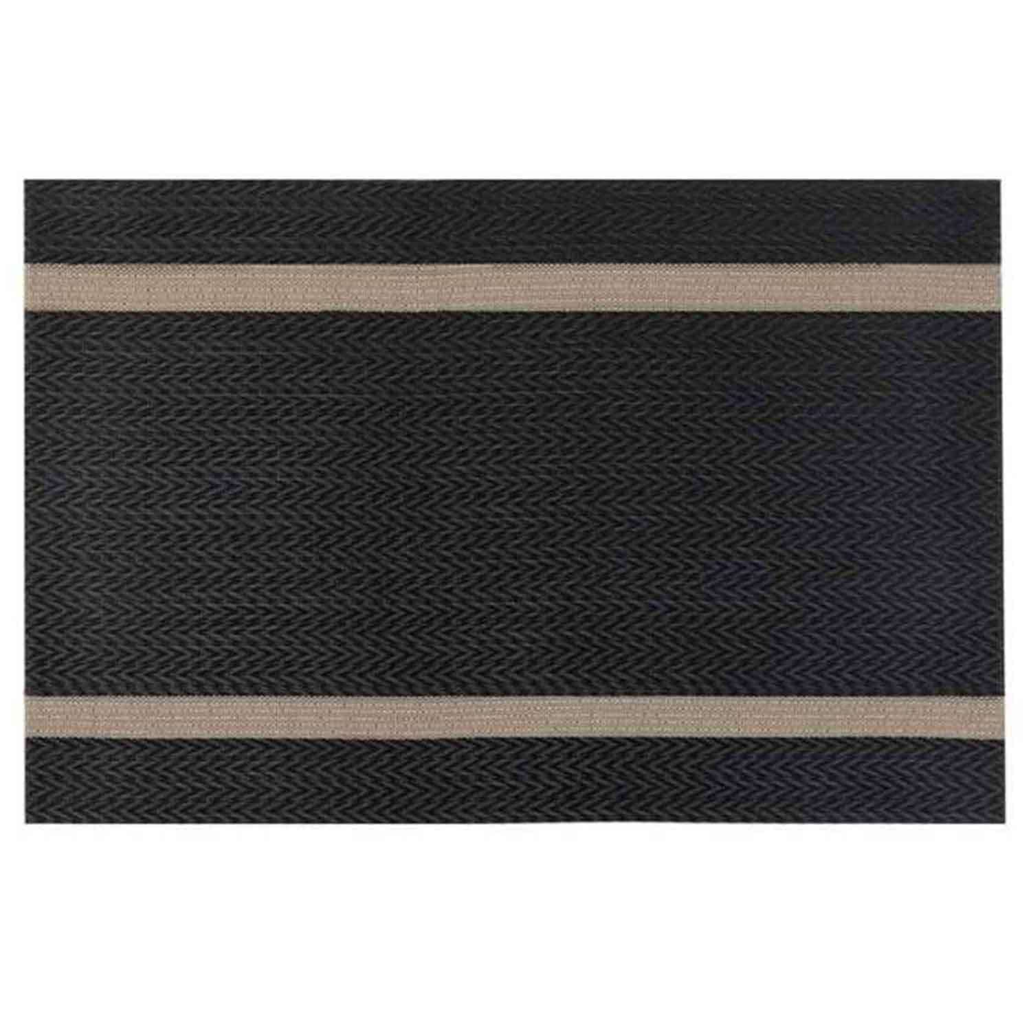 Amerikan Servis Pvc 30x45 cm, Siyah / Altın Şeritli, (AS-10H), EPİNOX, Amerikan Servisler