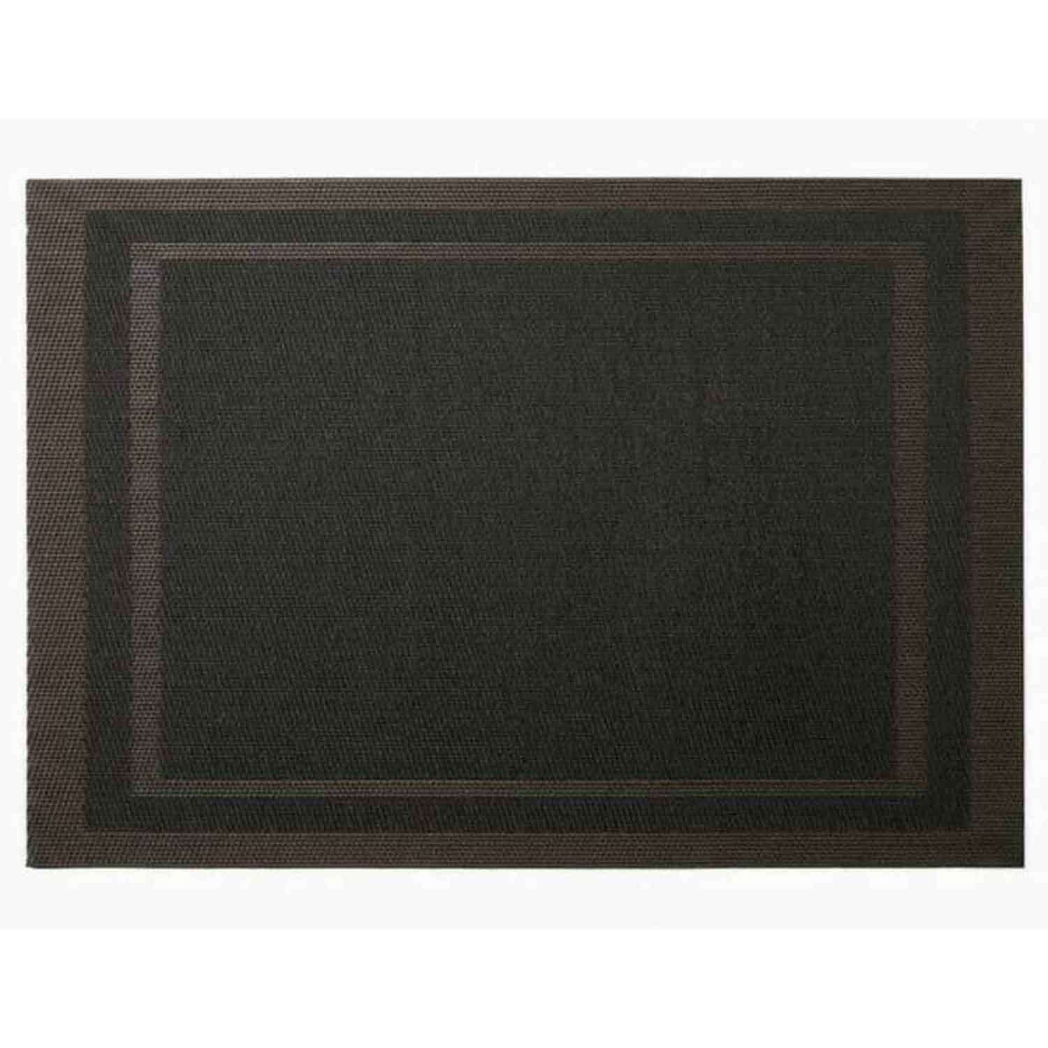 Amerikan Servis Pvc 30x45 cm, Siyah / Çerçeveli Desen, (AS-10G), EPİNOX, Amerikan Servisler