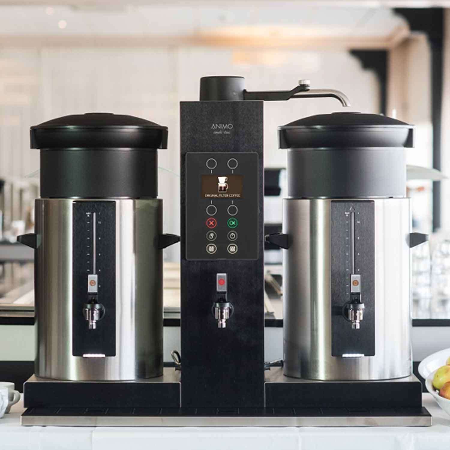 Animo ComBi-Line Filtre Kahve Makinesi, CB 2x5 W Silindirik, 10 L, Animo, Filtre Kahve Makineleri
