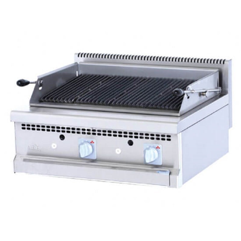 Atalay 700 Seri Amerikan Set üstü Döküm Sulu Izgara Gazlı 80x70x30 Cm