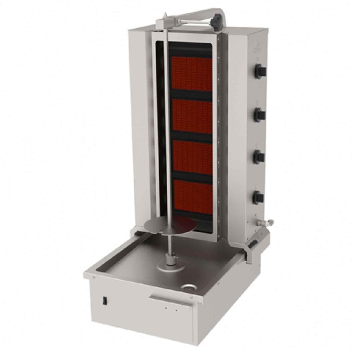 Atalay Döner Ocağı Gazlı Camlı 4 Gözlü Alttan Motorlu, Atalay, Döner Makineleri