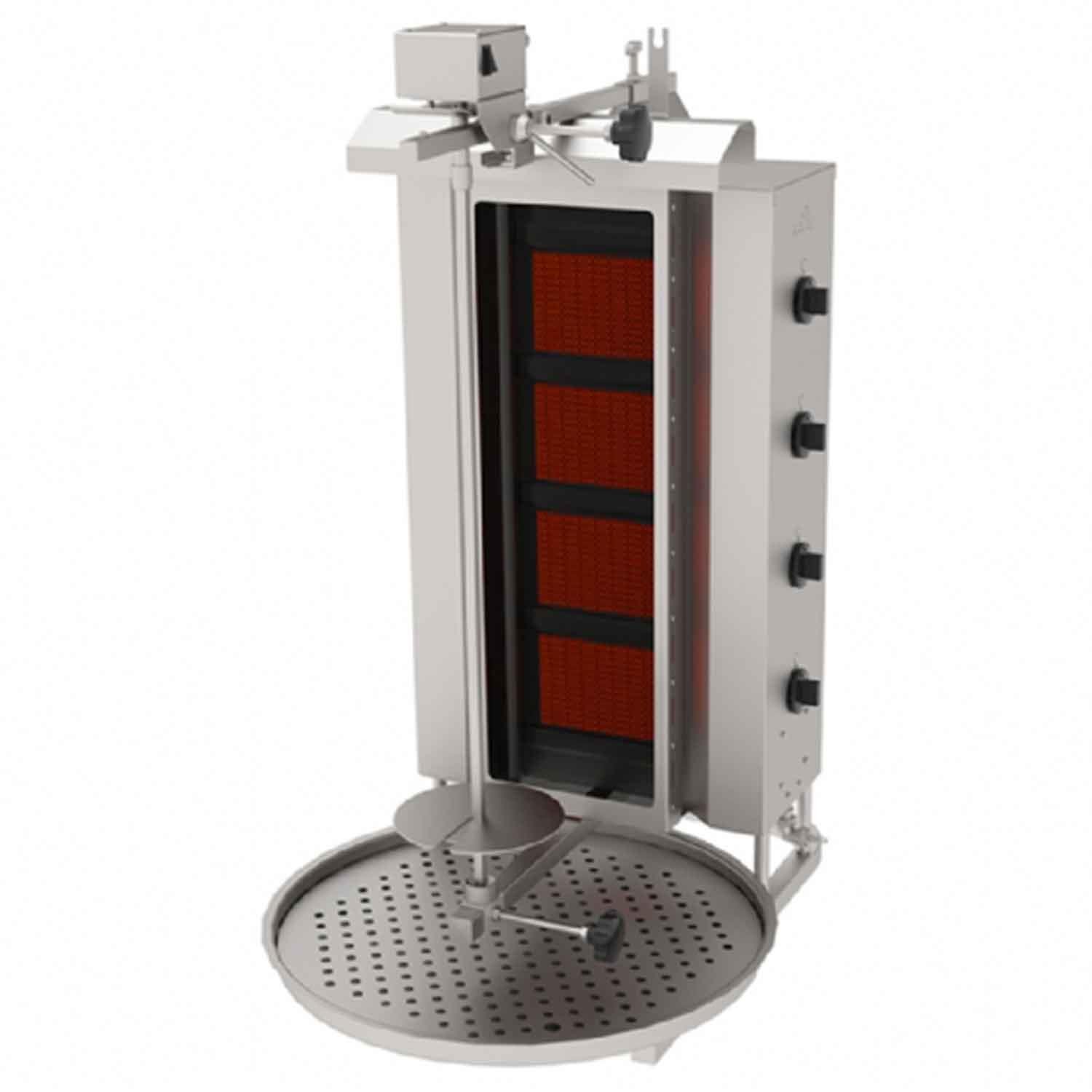 Atalay Gazlı Camlı Döner Ocağı Üstten Motorlu 4 Gözlü, Atalay, Döner Makineleri