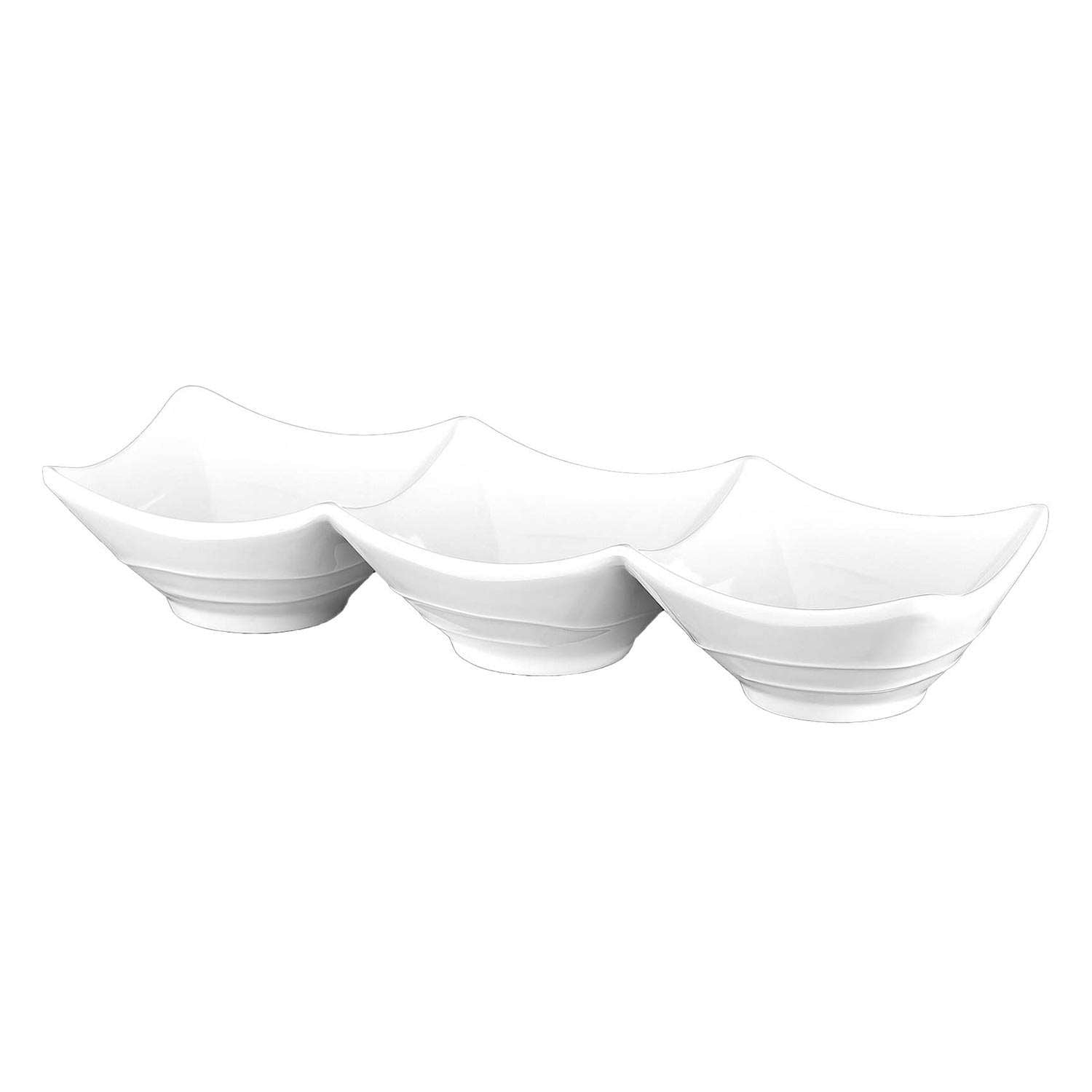 Biradlı Açık Büfe 3'lü Minimal Sunum Kasesi, 24.5x8.5x4.5 Cm, BİRADLI, Kaseler, Sunum Tabakları