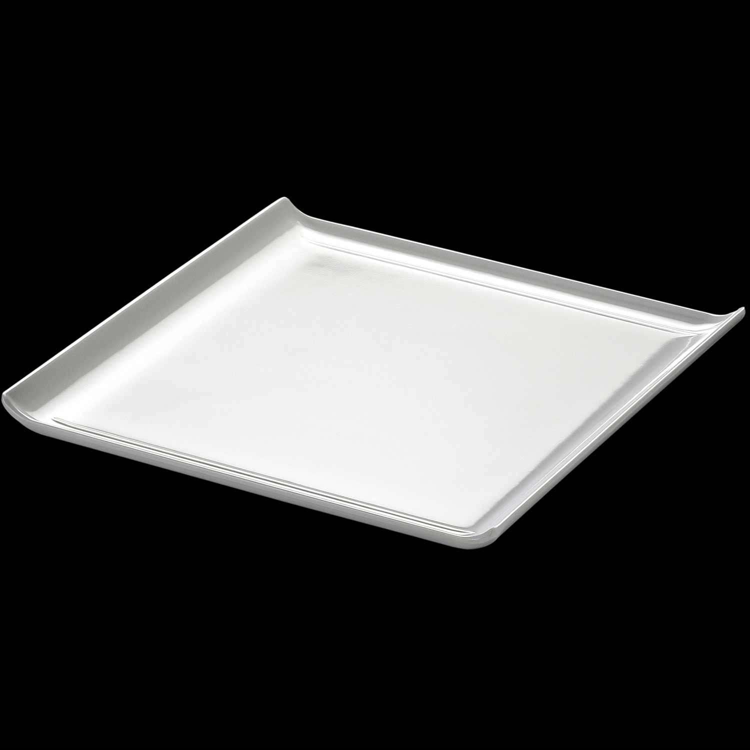 Biradlı Açık Büfe Pastane Sunum Tepsisi, Melamin, 30x30x3 Cm, BİRADLI, Kaseler, Sunum Tabakları