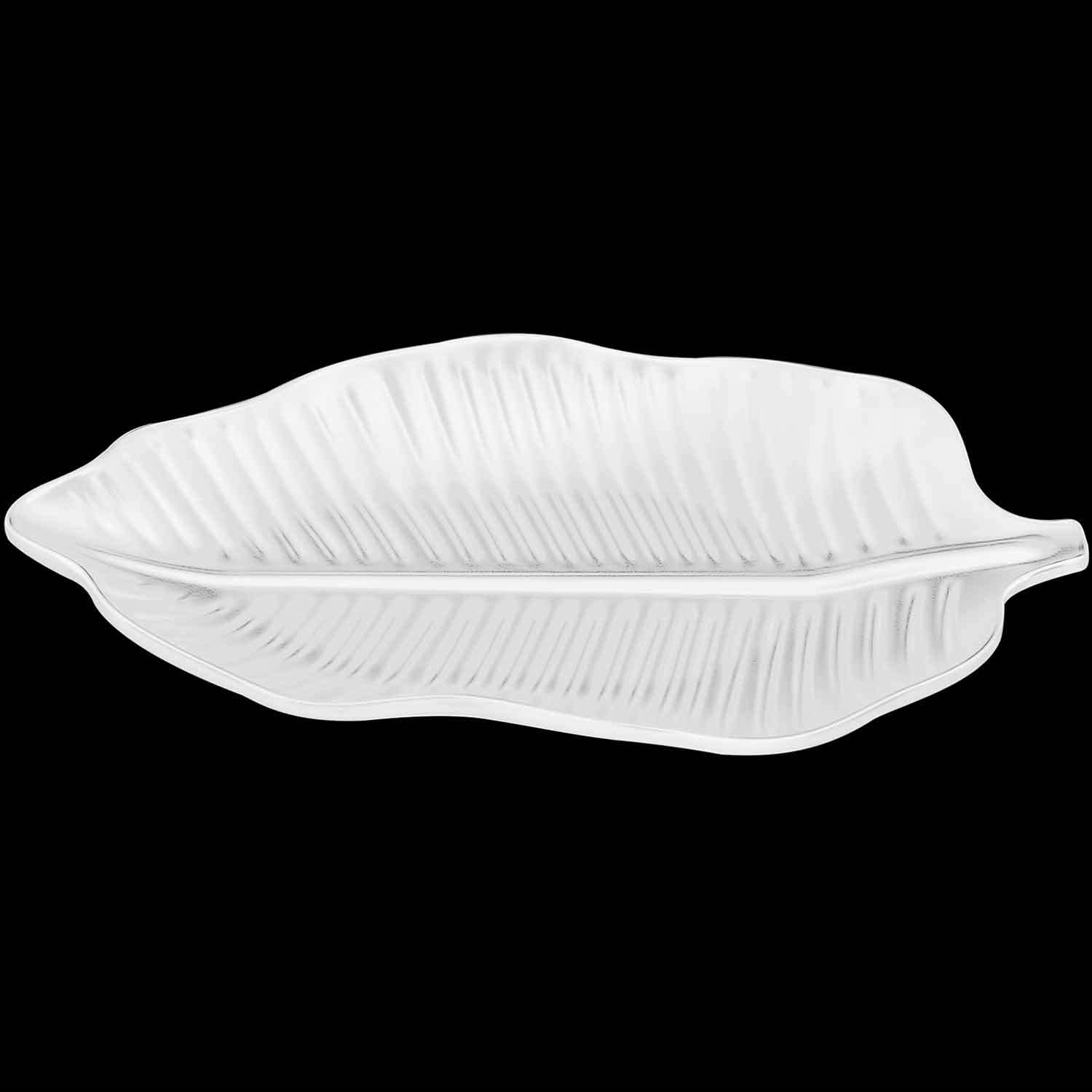 Biradlı Açık Büfe Yaprak Sunum Tabağı, 33x20.5x3.5 Cm, BİRADLI, Kategorisiz