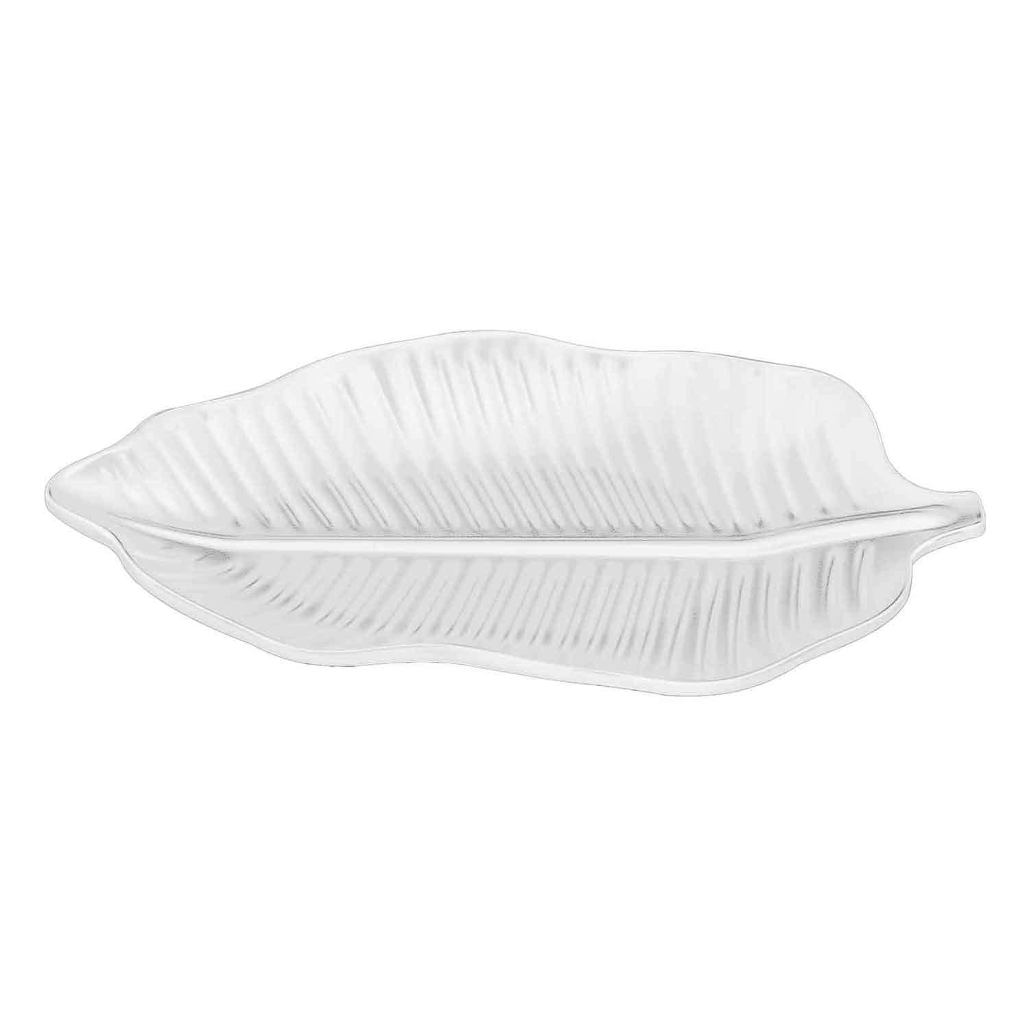 Biradlı Açık Büfe Yaprak Sunum Tabağı, 33x20.5x3.5 Cm, BİRADLI, Kategorisiz