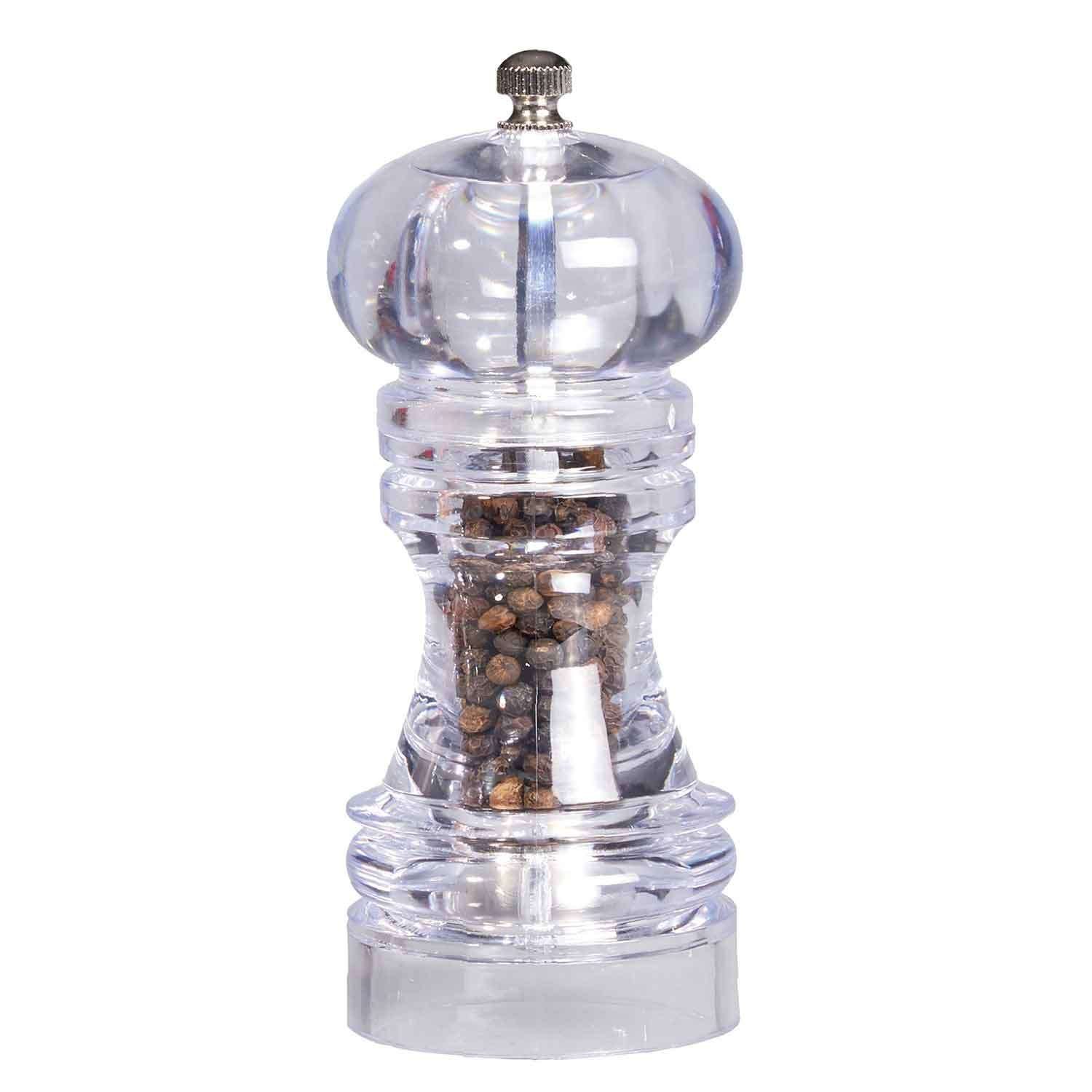Biradlı Akrilik Tuz Karabiber Değirmeni, 13 Cm, BİRADLI, Tuz ve Biber Değirmenleri