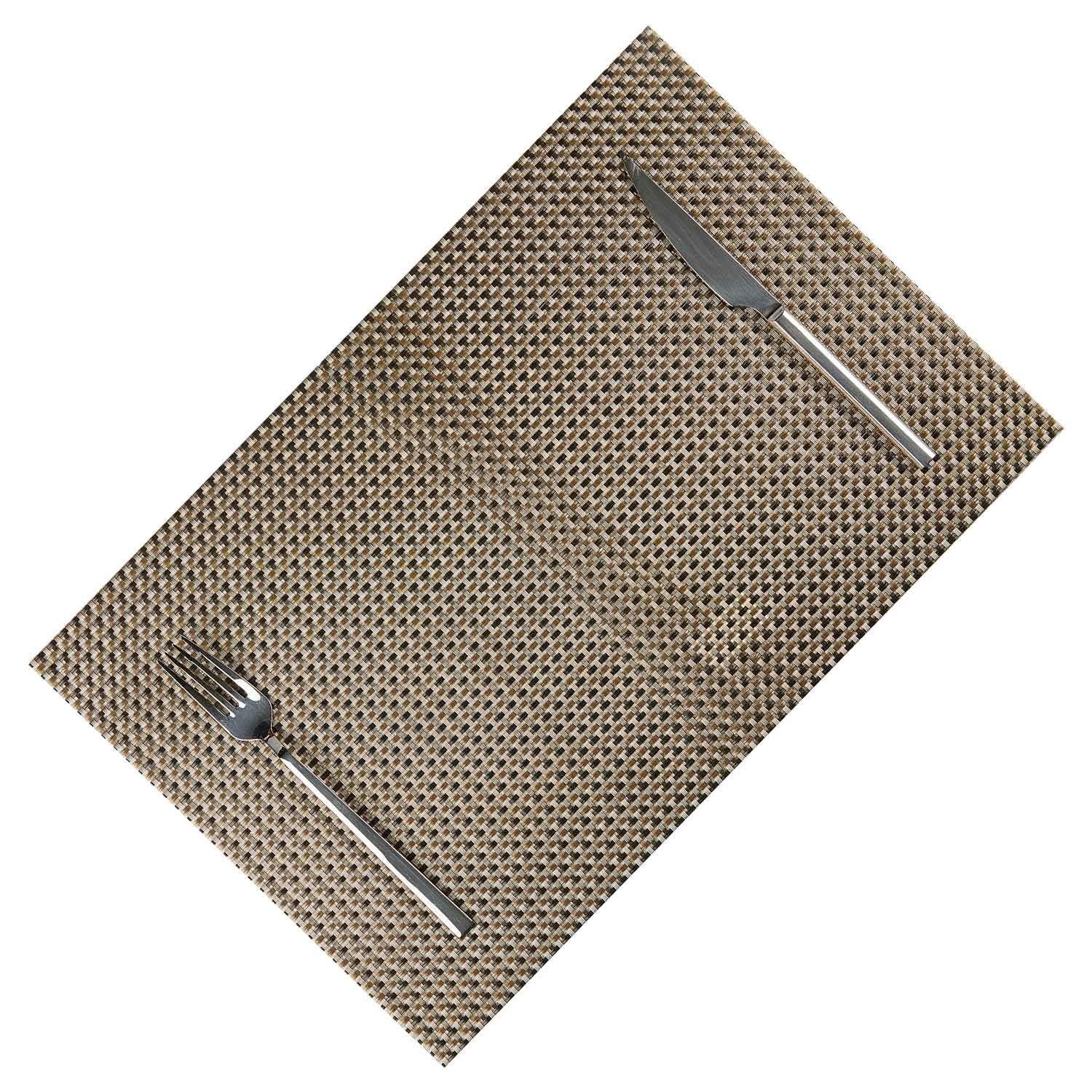 Biradlı Amerikan Servis, Bej Pvc 30X45 Cm, BİRADLI, Amerikan Servisler