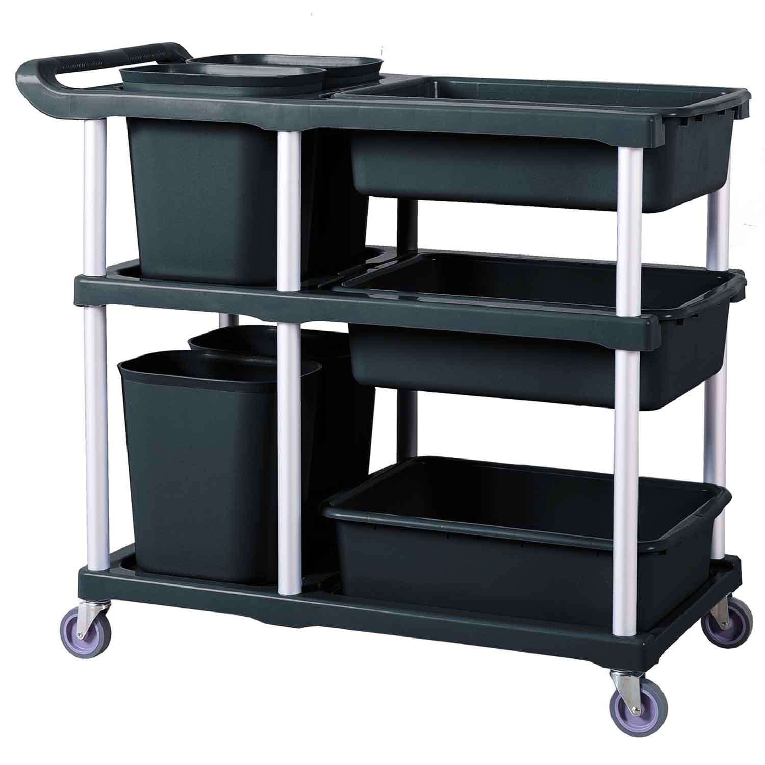 Biradlı Boş Toplama Servis Arabası 104X46X91 Cm, BİRADLI, Servis Arabaları